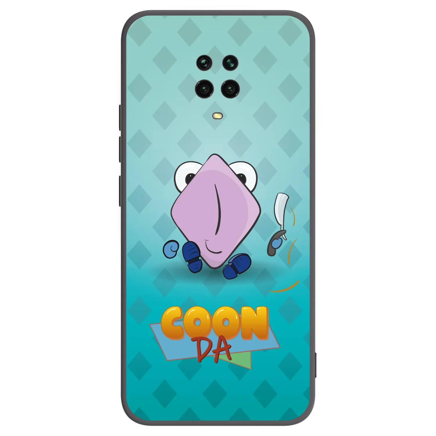 Picasee silikonový černý obal pro Xiaomi Redmi Note 9 Pro - COONDA holátko - světlá
