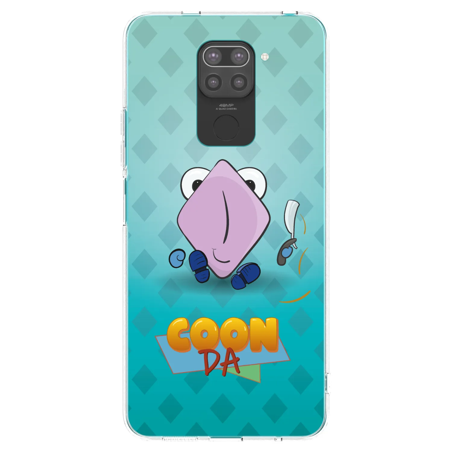 Picasee silikonový černý obal pro Xiaomi Redmi Note 9 - COONDA holátko - světlá