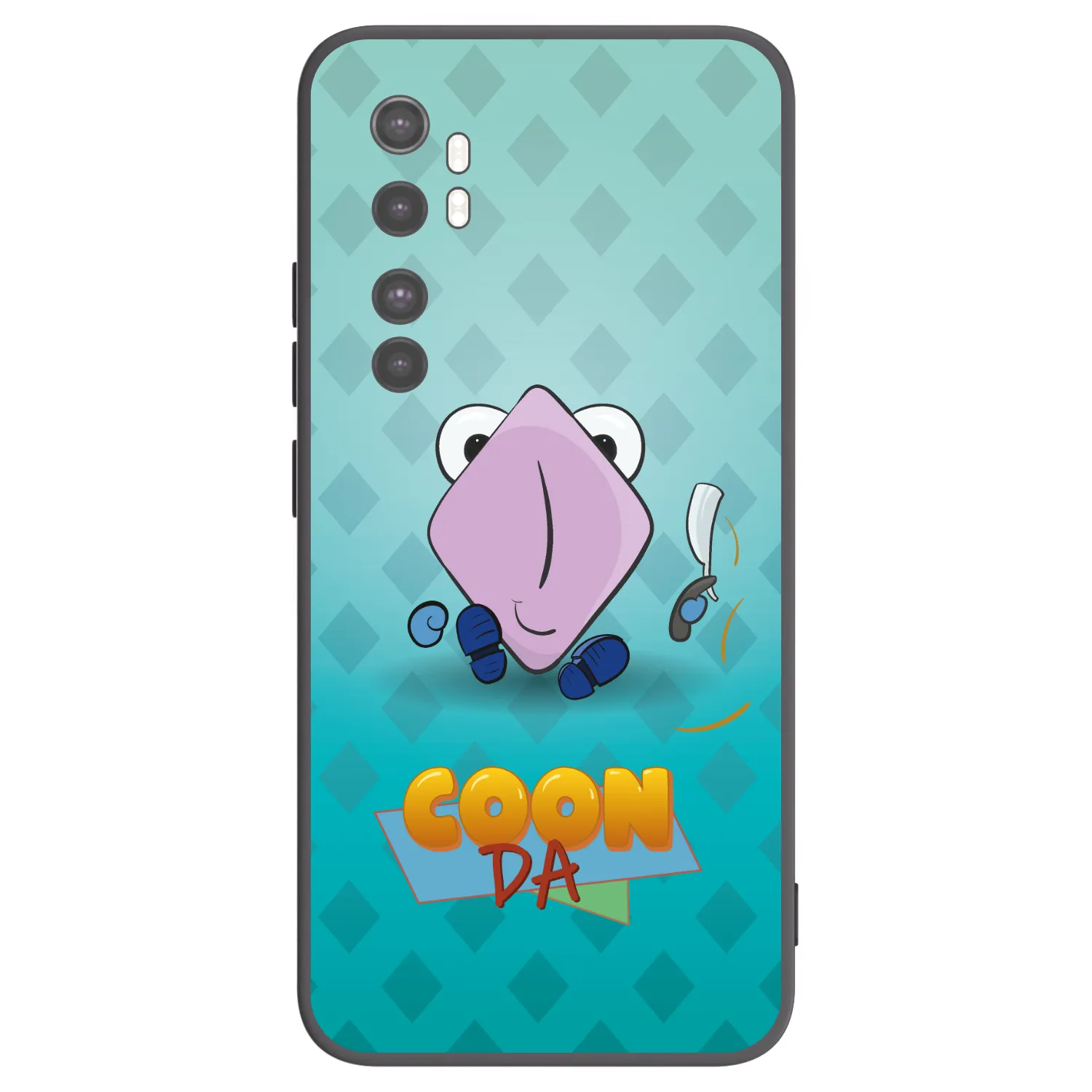 Picasee silikonový černý obal pro Xiaomi Mi Note 10 Lite - COONDA holátko - světlá