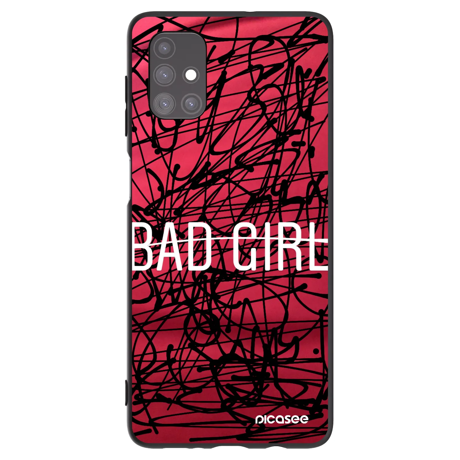 Picasee silikonový černý obal pro Samsung Galaxy M51 M515F - Zlobivá holka