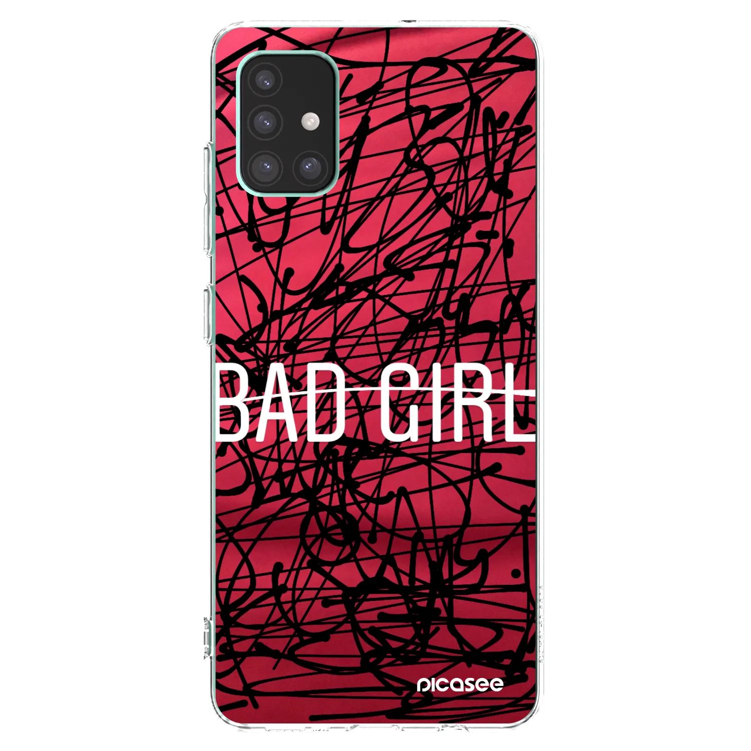 Picasee silikonový průhledný obal pro Samsung Galaxy M51 M515F - Zlobivá holka