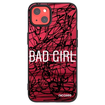 Picasee silikonový černý obal pro Apple iPhone 13 - Zlobivá holka