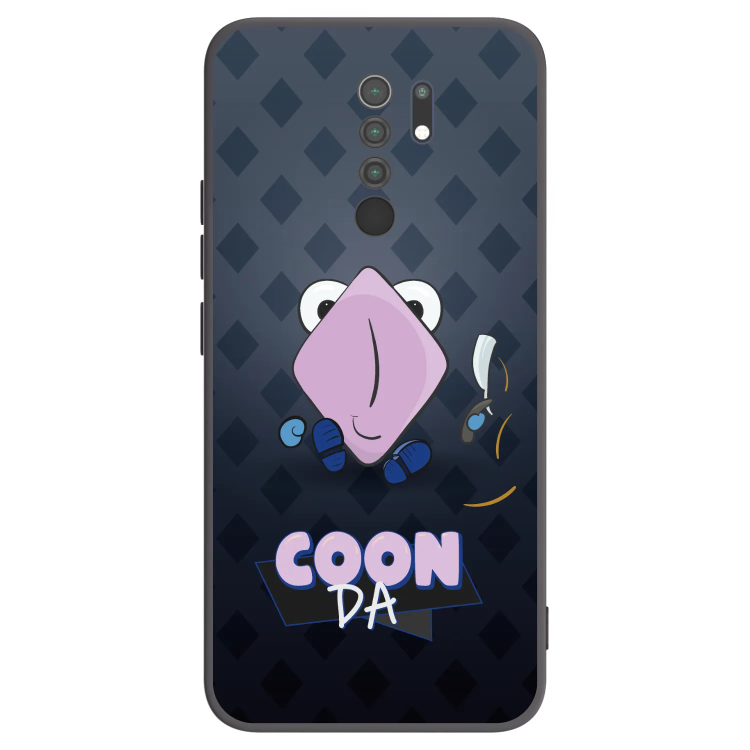 Picasee silikonový černý obal pro Xiaomi Redmi 9 - COONDA holátko - tmavá