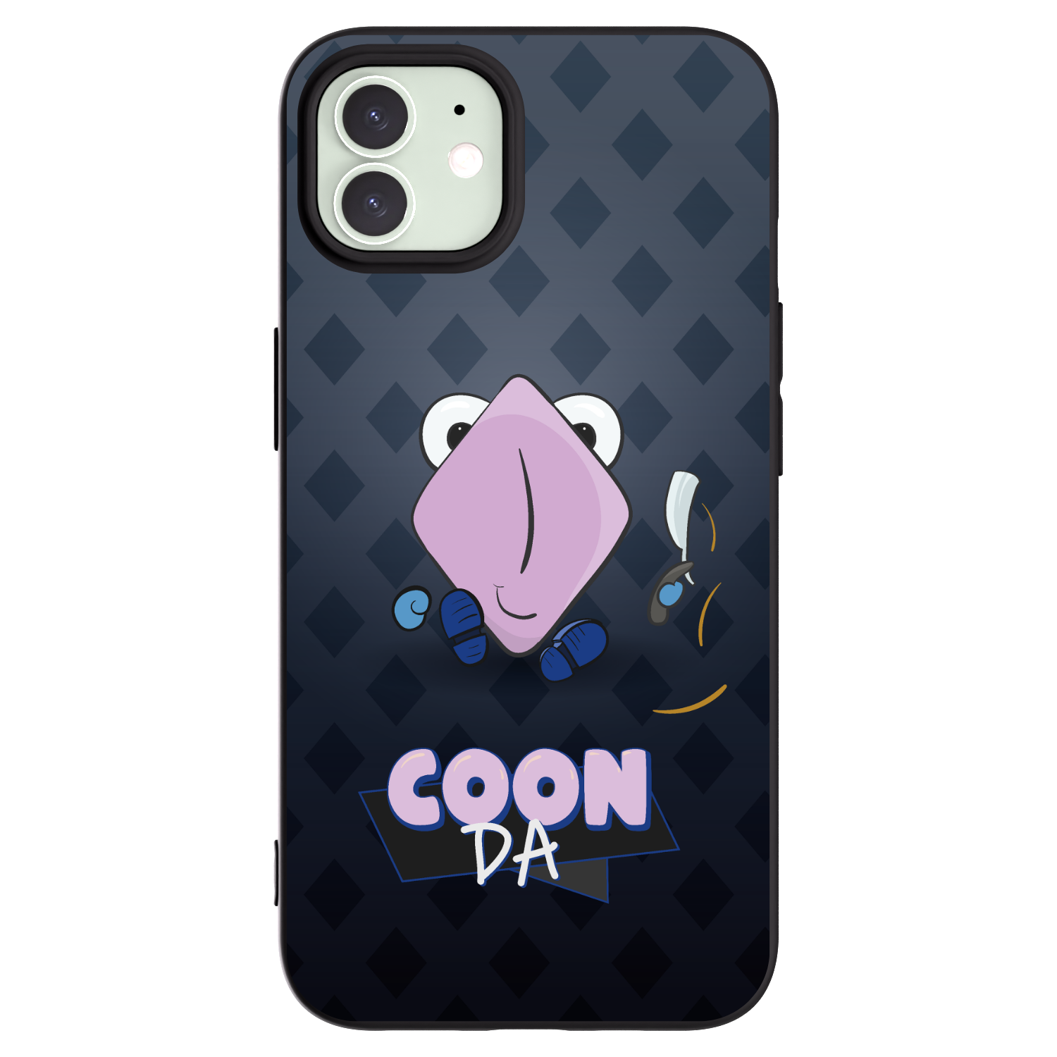 Picasee silikonový černý obal pro Apple iPhone 12 - COONDA holátko - tmavá