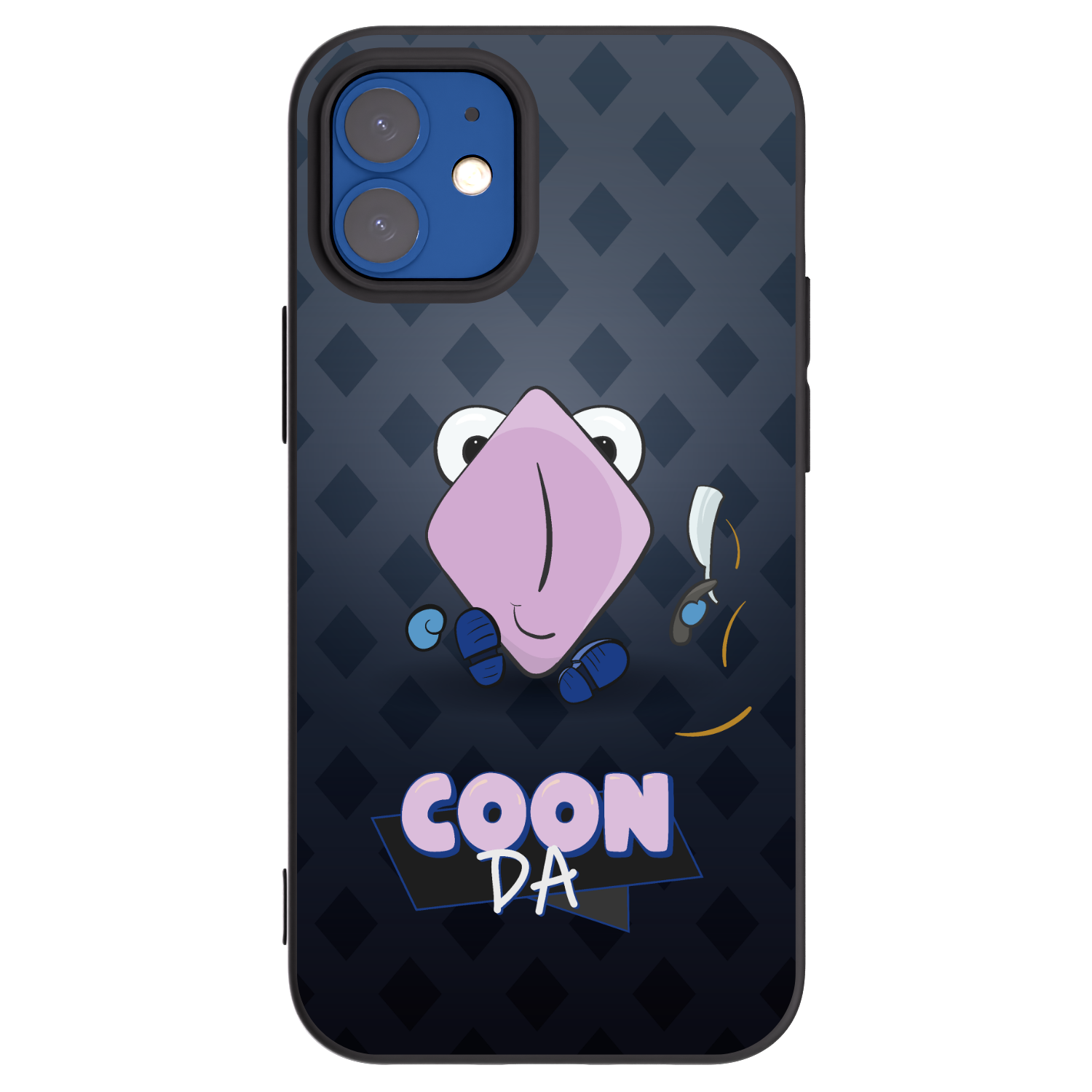 Picasee silikonový černý obal pro Apple iPhone 12 mini - COONDA holátko - tmavá