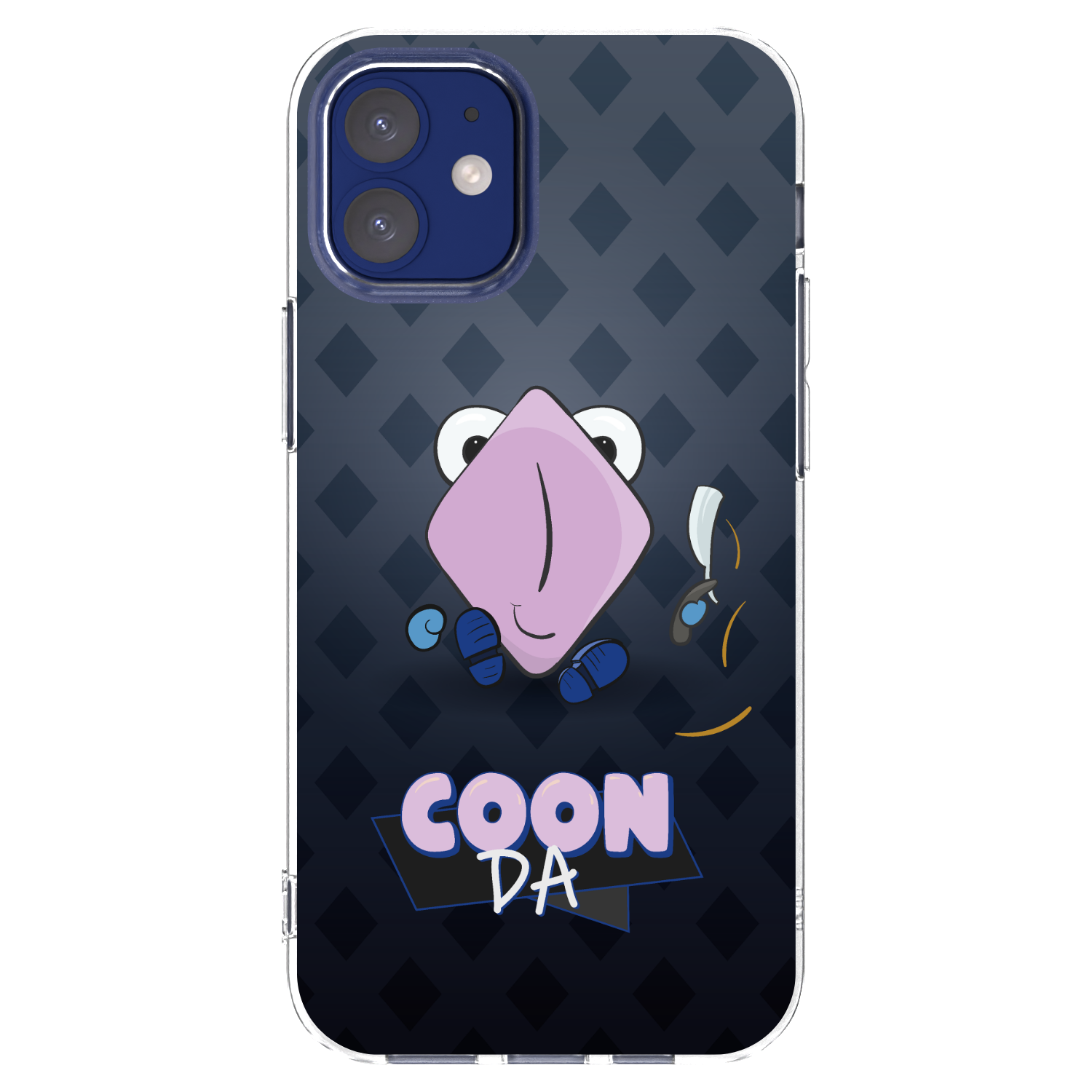 Picasee silikonový průhledný obal pro Apple iPhone 12 mini - COONDA holátko - tmavá