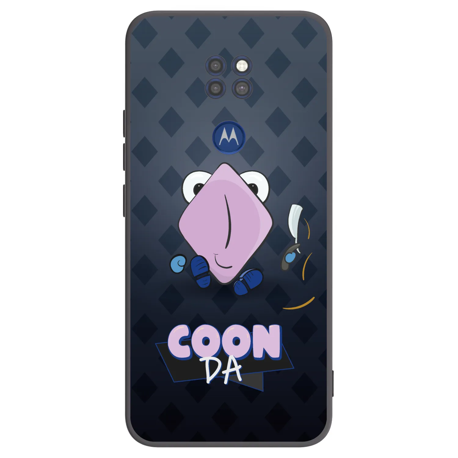 Picasee silikonový černý obal pro Motorola Moto G9 Play - COONDA holátko - tmavá