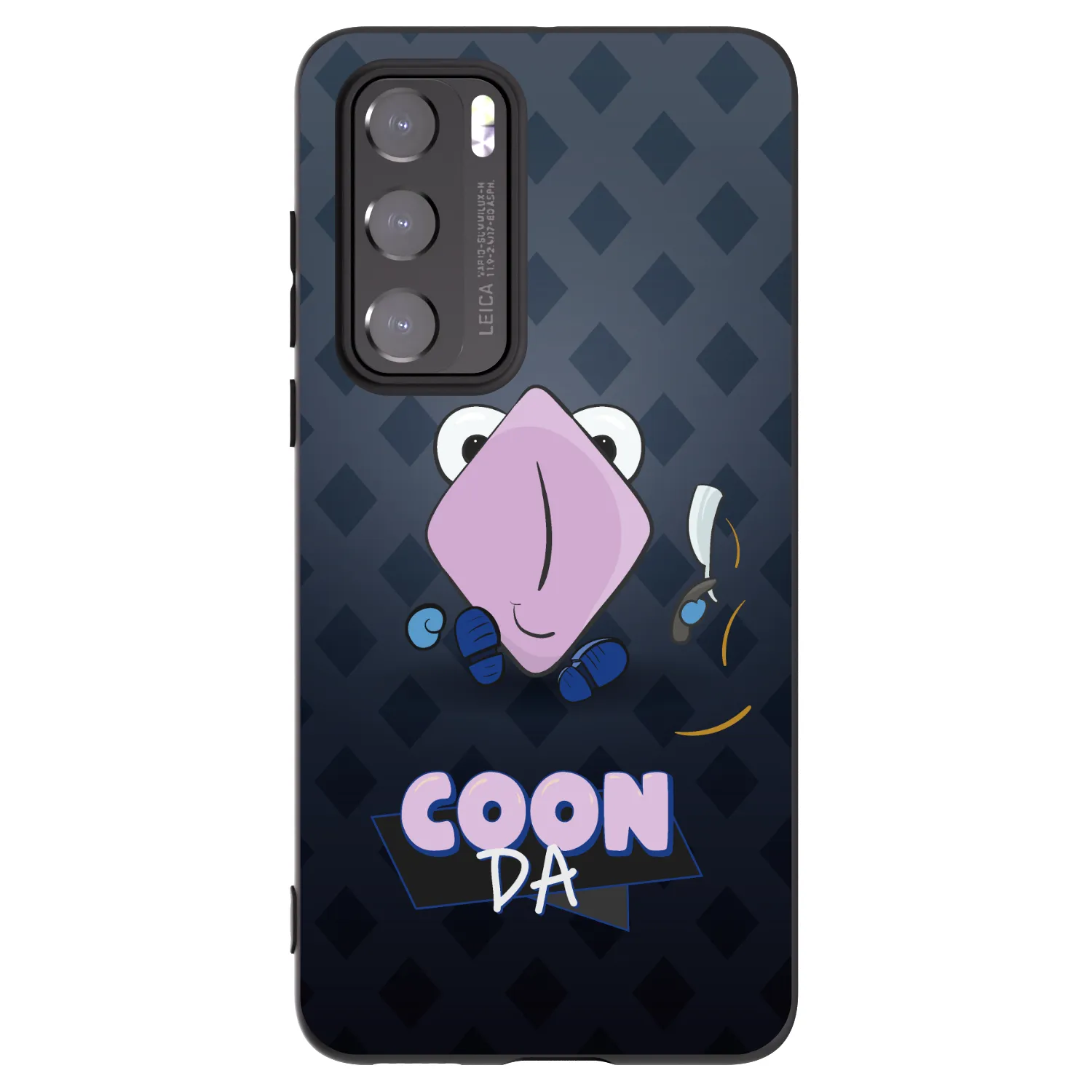 Picasee silikonový černý obal pro Huawei P40 - COONDA holátko - tmavá