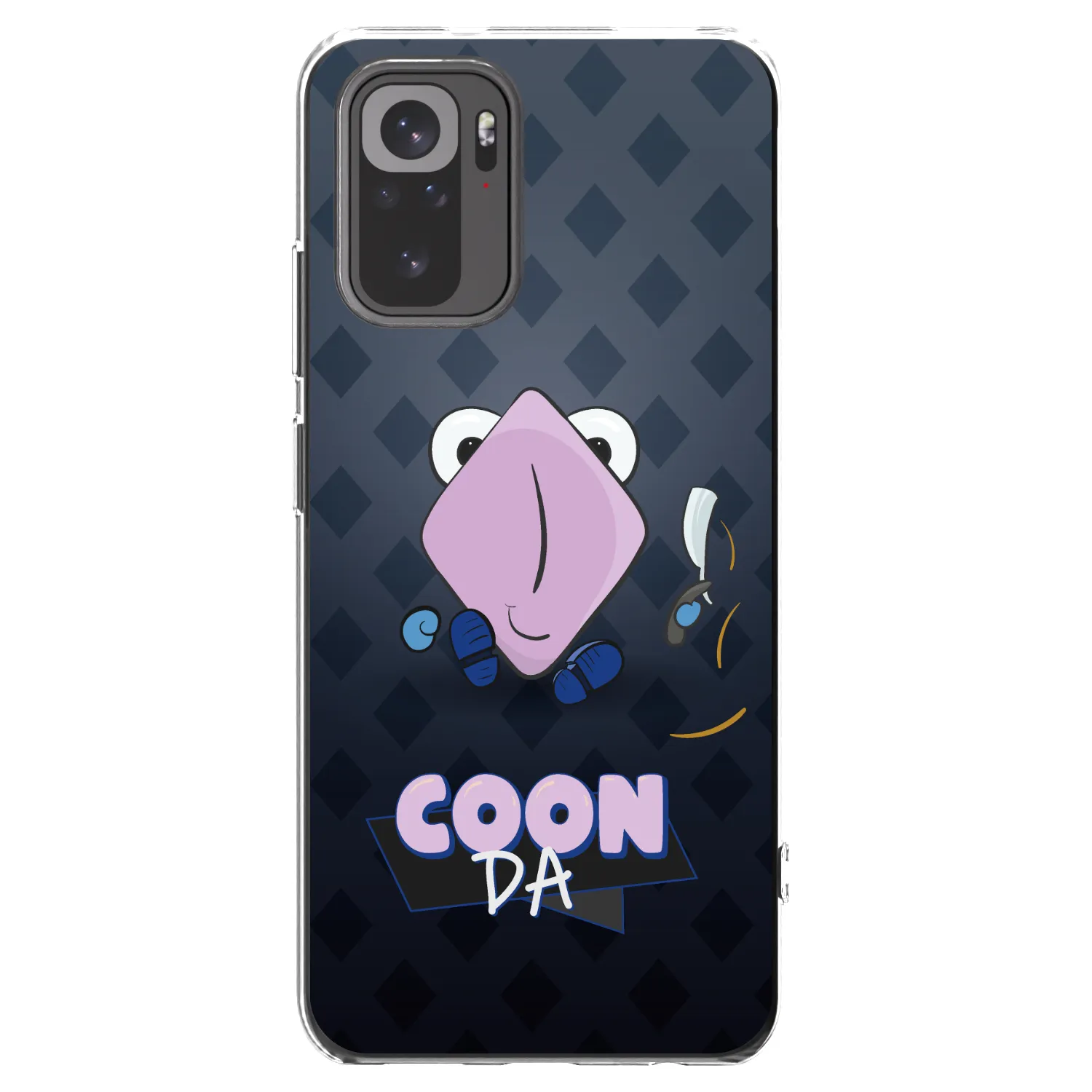 Picasee silikonový průhledný obal pro Xiaomi Redmi Note 10 - COONDA holátko - tmavá