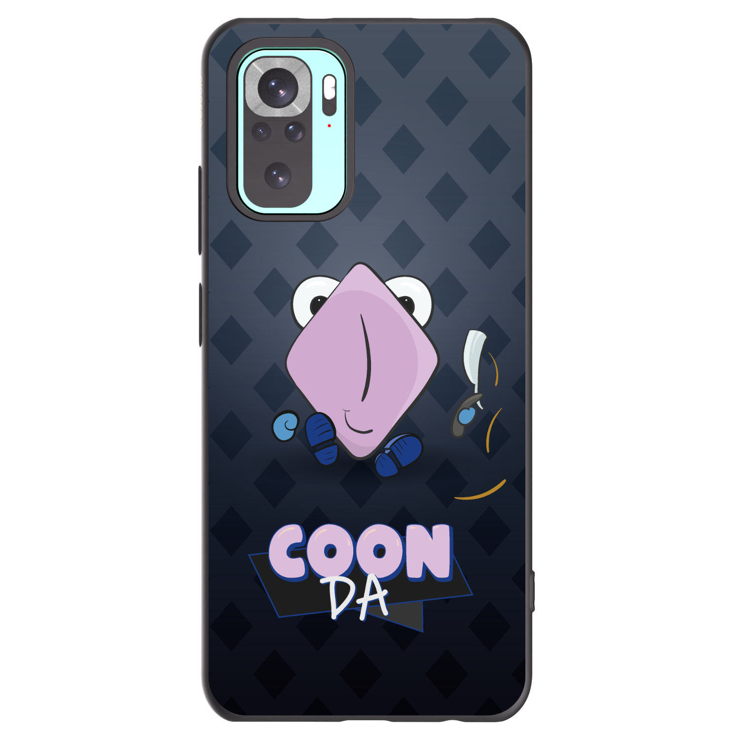 Picasee silikonový černý obal pro Xiaomi Redmi Note 10 Pro - COONDA holátko - tmavá