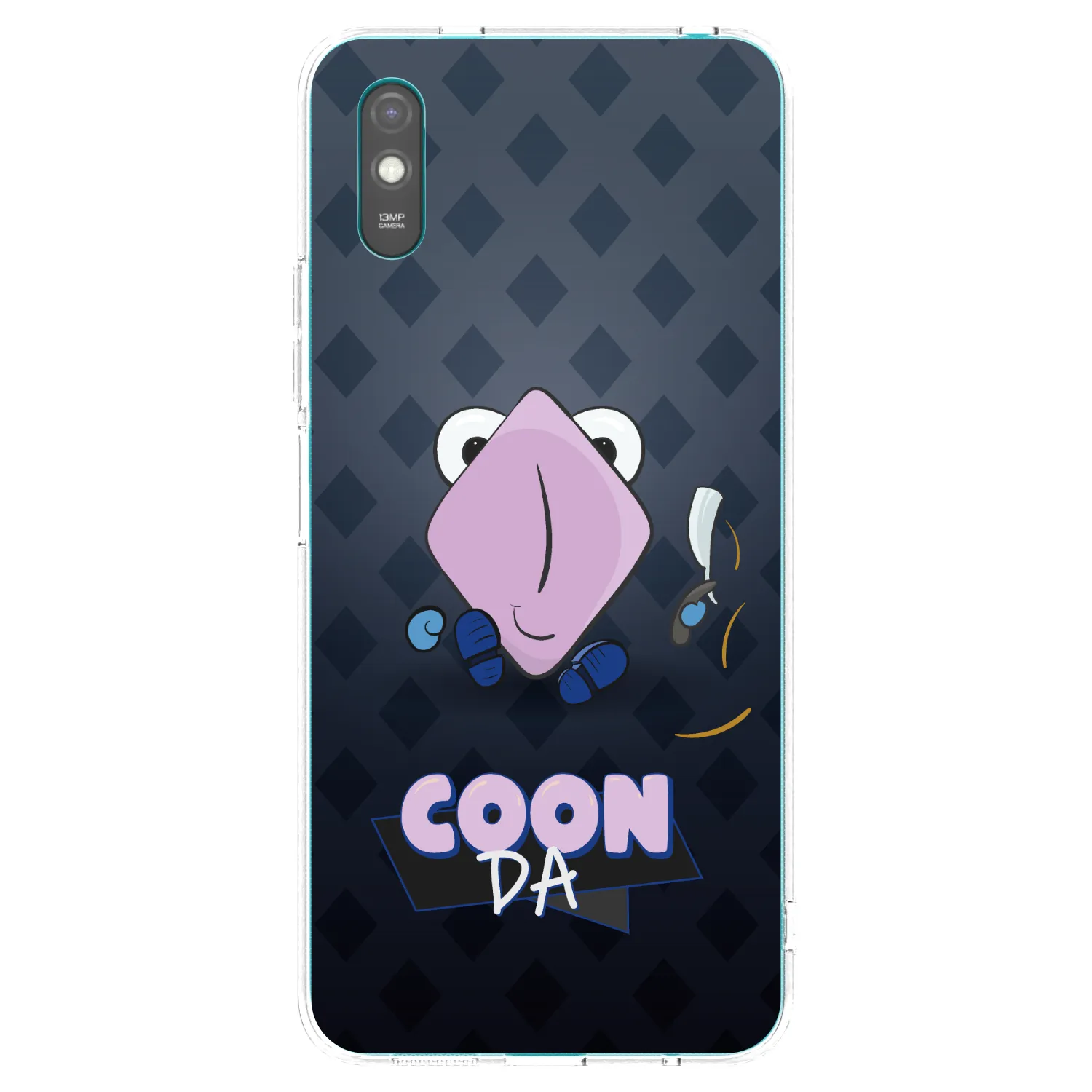 Picasee silikonový průhledný obal pro Xiaomi Redmi 9AT - COONDA holátko - tmavá
