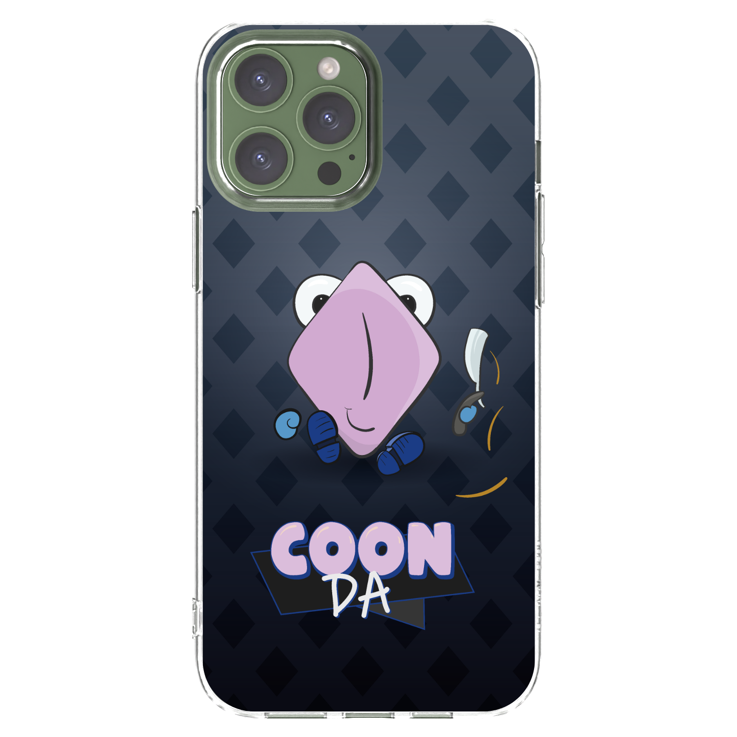 Picasee silikonový průhledný obal pro Apple iPhone 13 Pro Max - COONDA holátko - tmavá