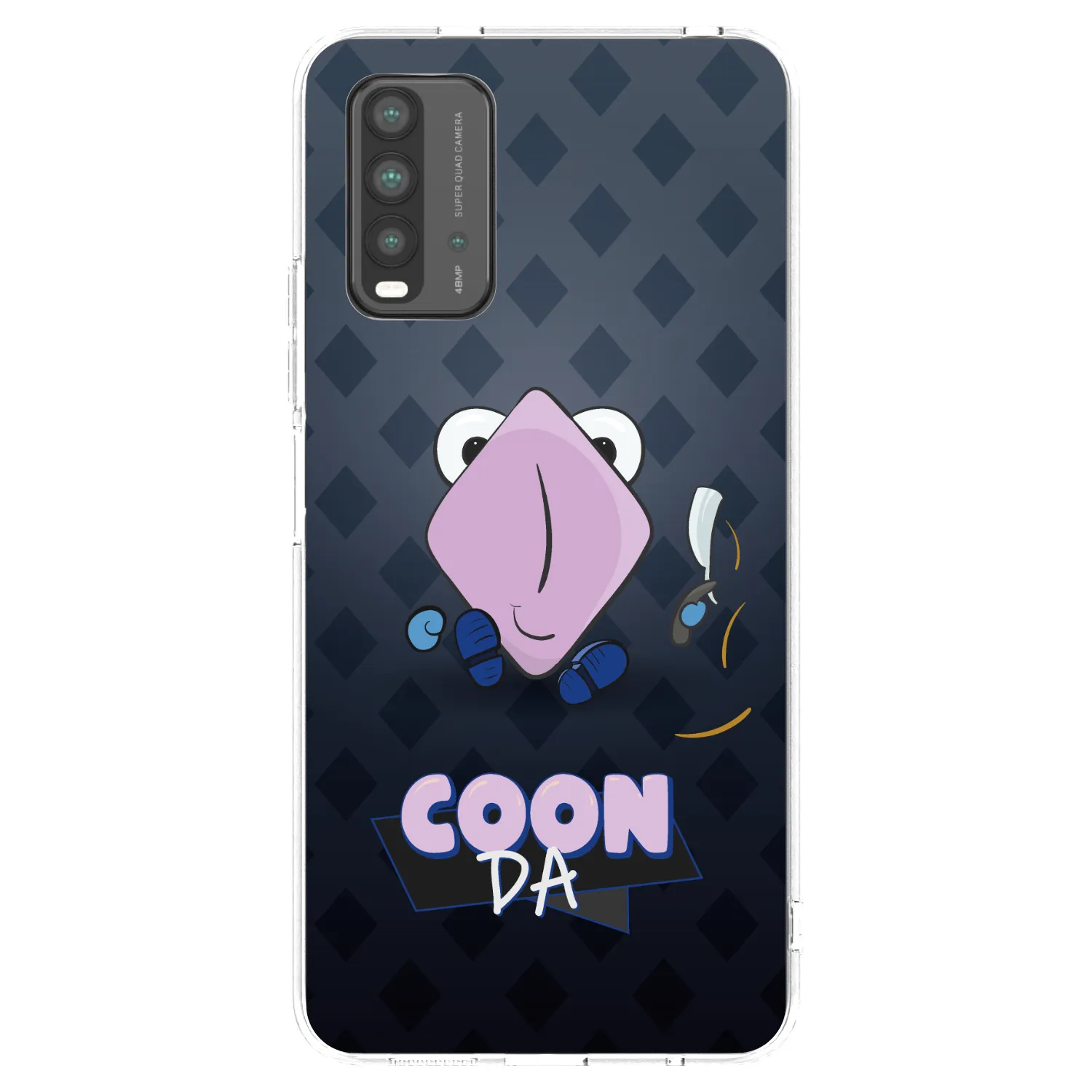 Picasee silikonový průhledný obal pro Xiaomi Redmi 9T - COONDA holátko - tmavá