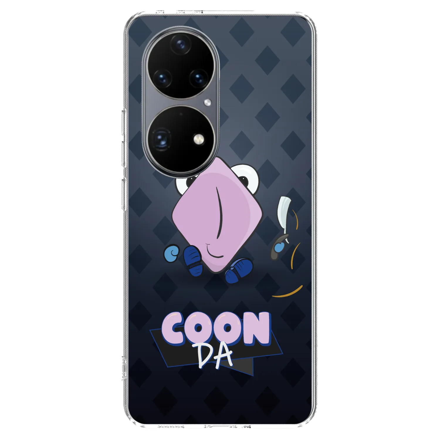 Picasee silikonový průhledný obal pro Huawei P50 - COONDA holátko - tmavá