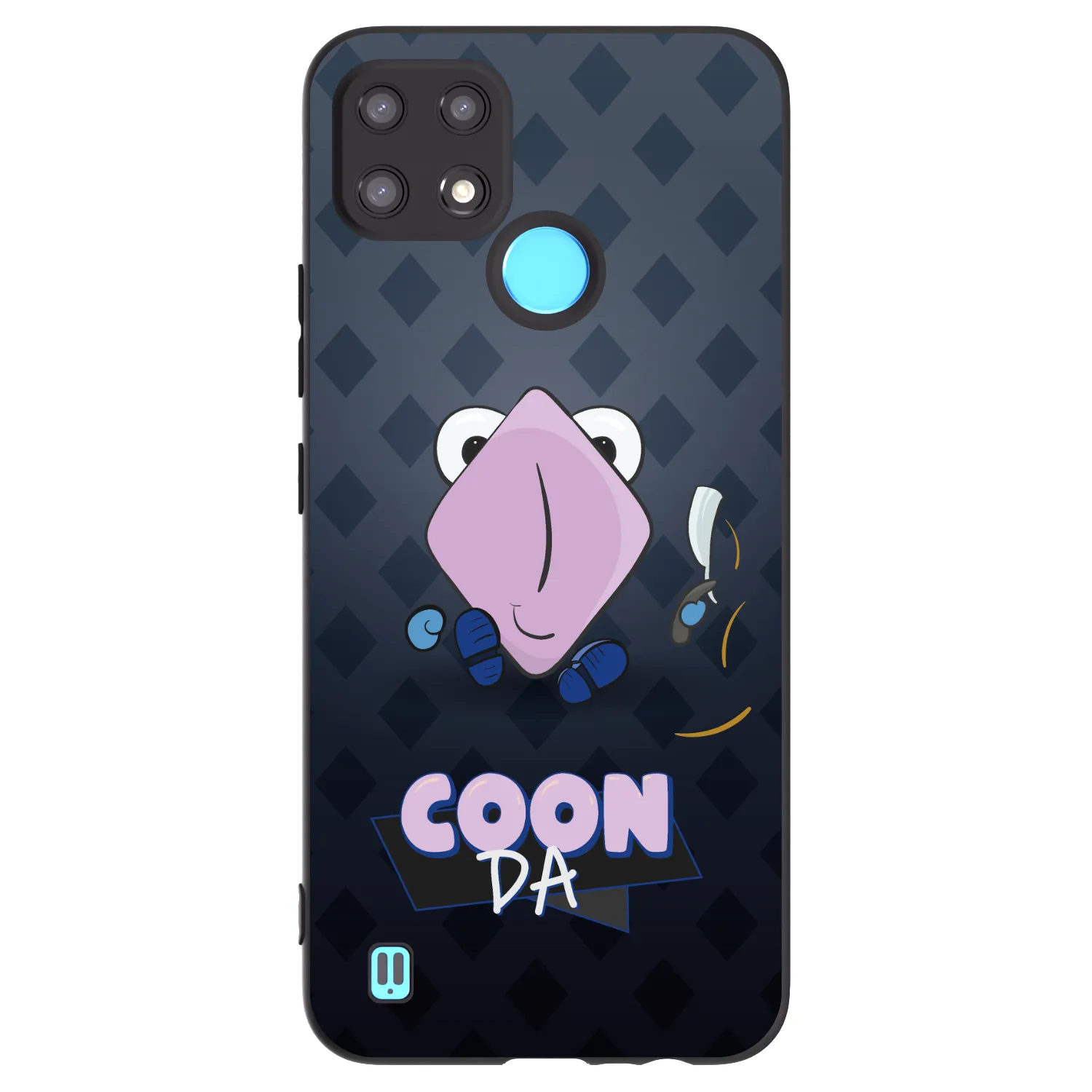 Picasee silikonový černý obal pro Realme C21 - COONDA holátko - tmavá