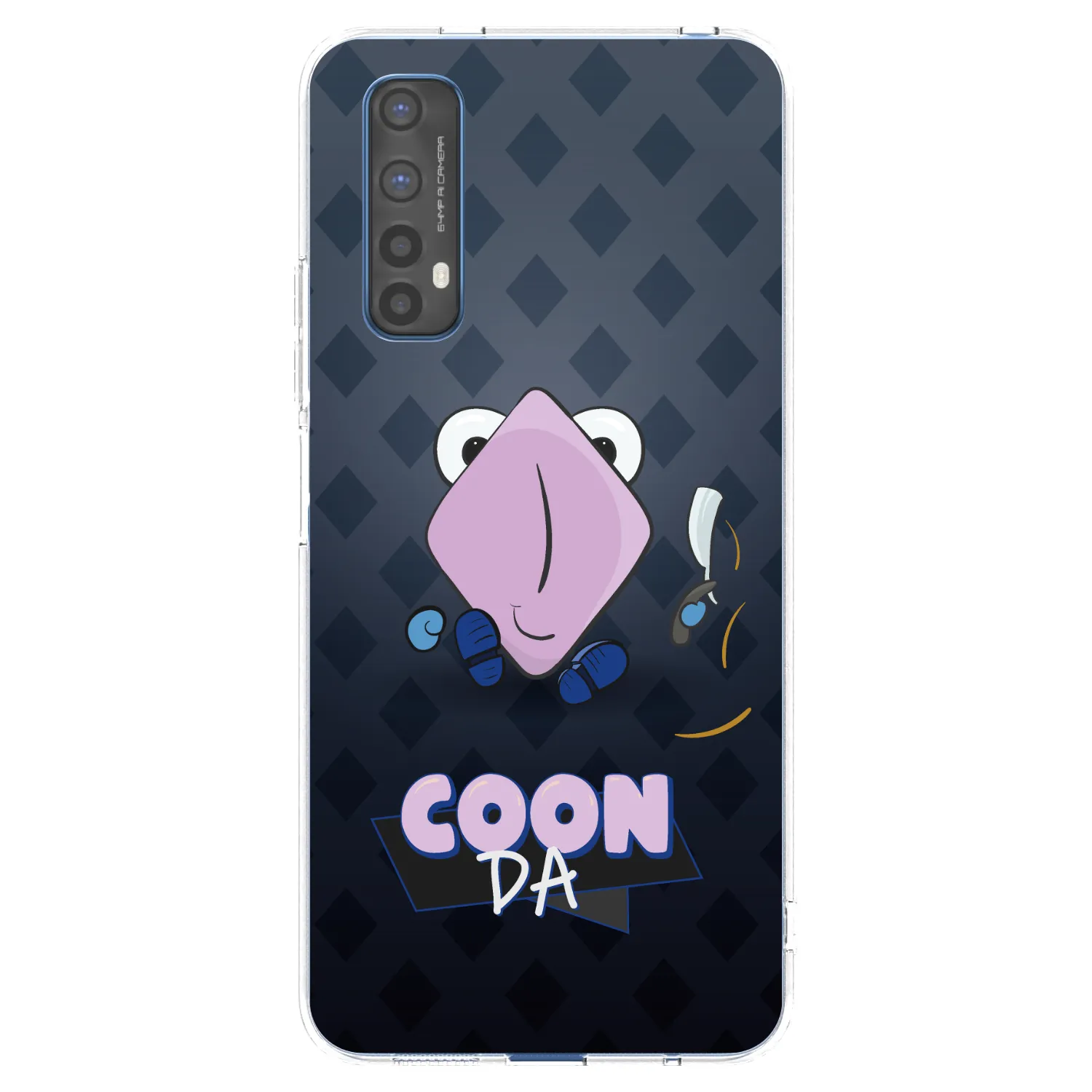 Picasee silikonový průhledný obal pro Realme 7 - COONDA holátko - tmavá