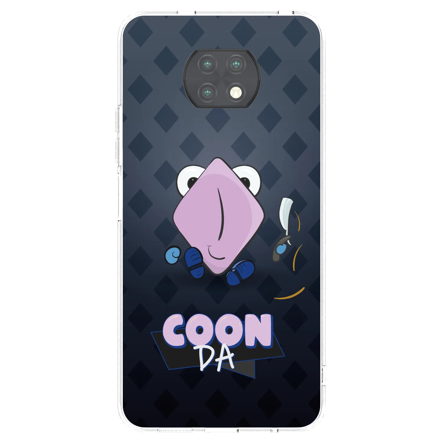 Picasee silikonový průhledný obal pro Xiaomi Redmi Note 9T - COONDA holátko - tmavá