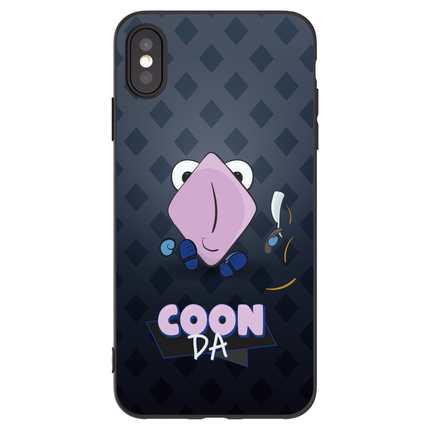 Picasee silikonový černý obal pro Apple iPhone XS Max - COONDA holátko - tmavá