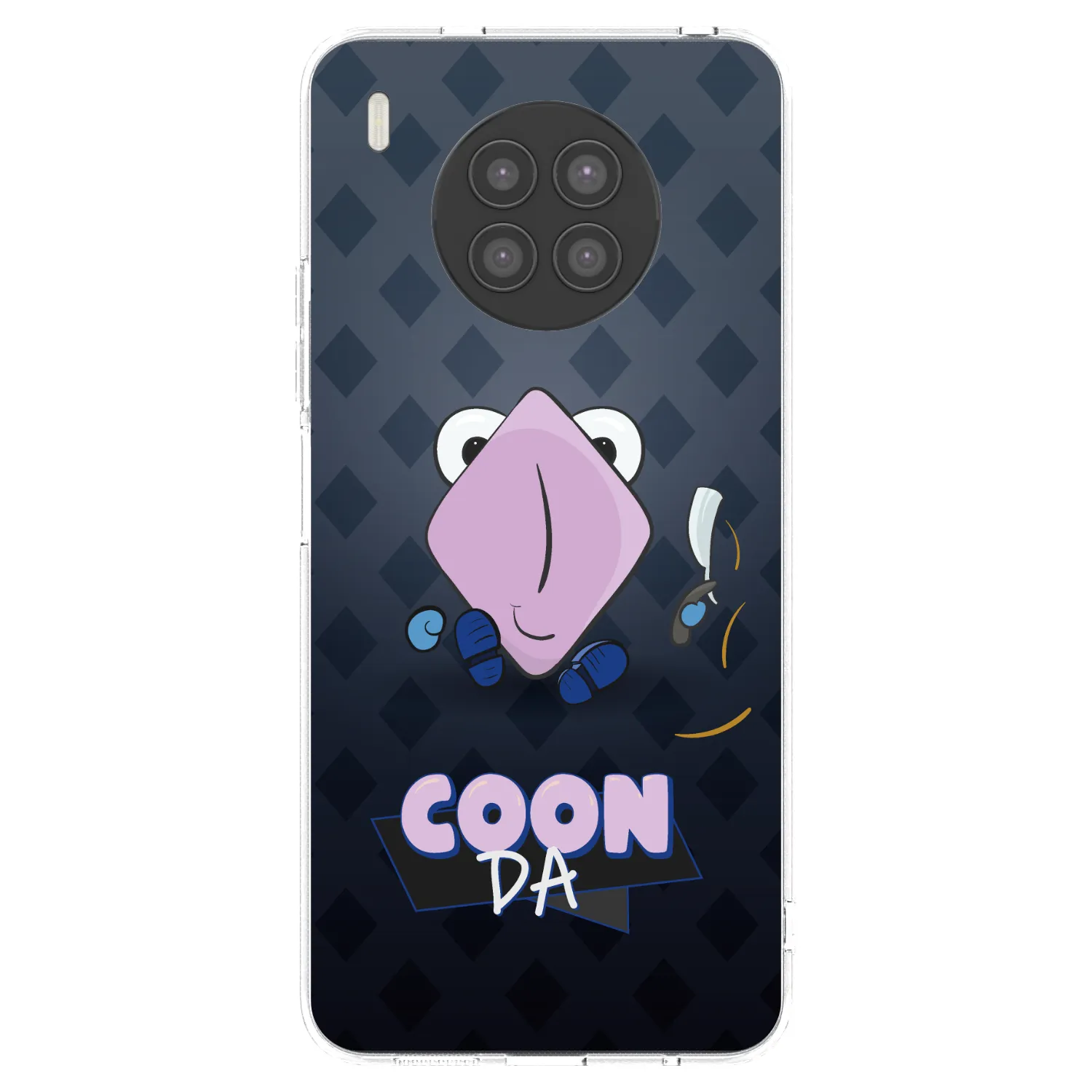 Picasee silikonový průhledný obal pro Huawei Nova 8i - COONDA holátko - tmavá