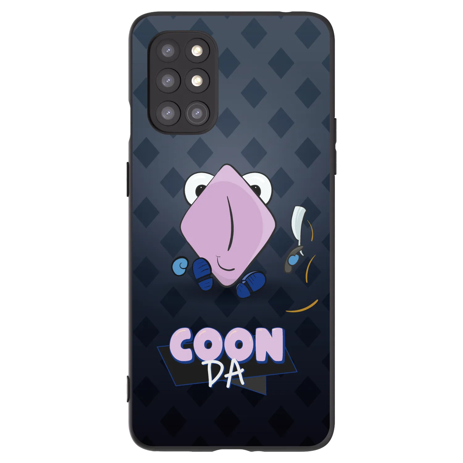 Picasee silikonový černý obal pro OnePlus 8T - COONDA holátko - tmavá