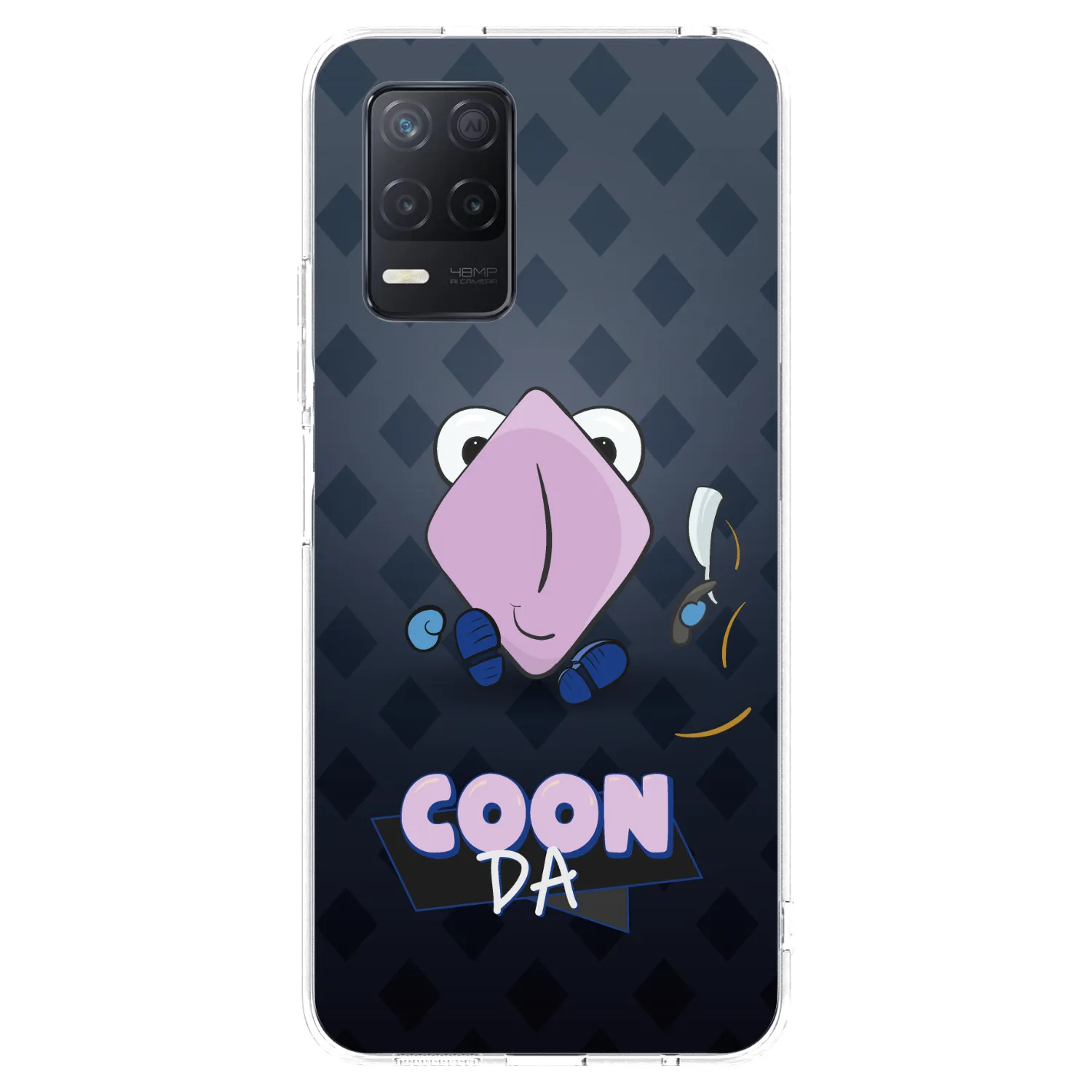 Picasee silikonový průhledný obal pro Realme 8 5G - COONDA holátko - tmavá