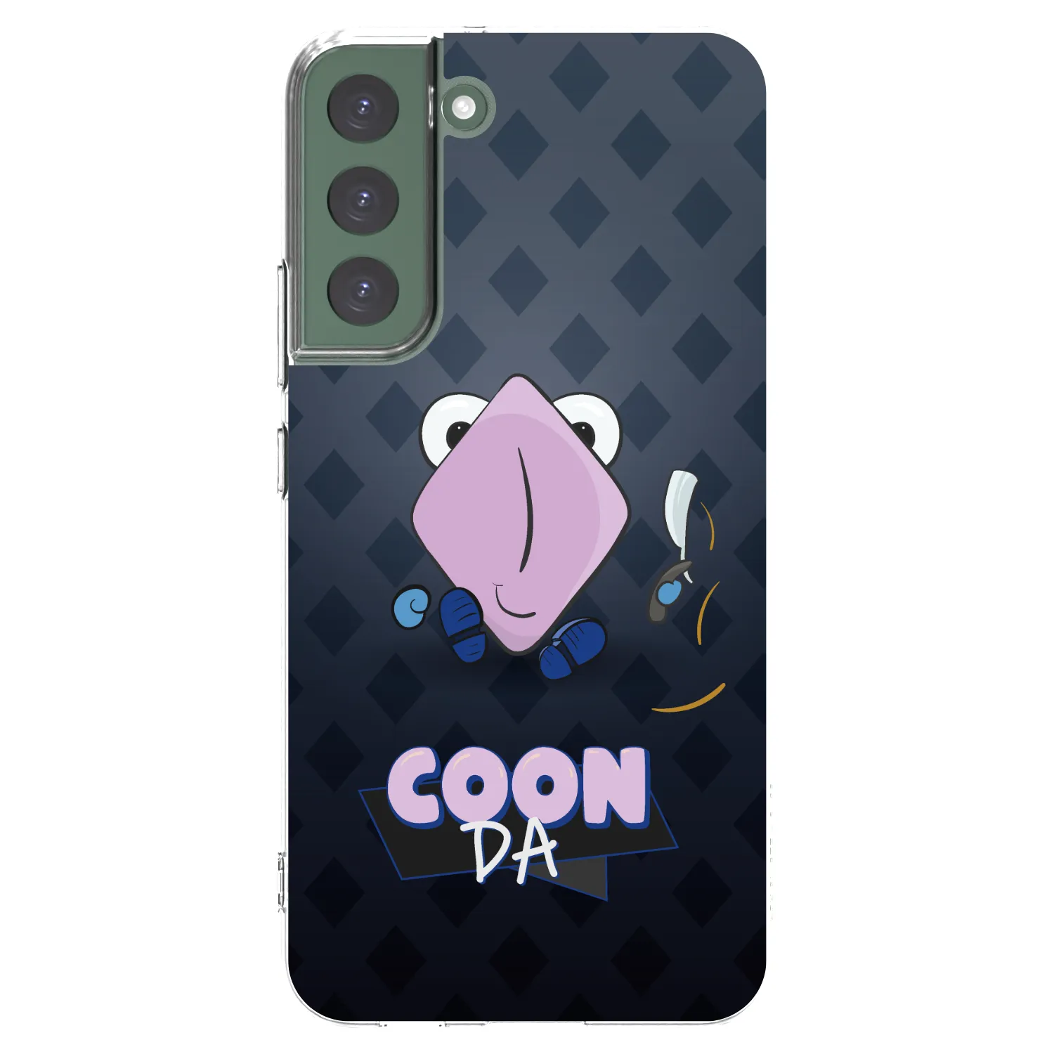 Picasee silikonový průhledný obal pro Samsung Galaxy S22+ 5G - COONDA holátko - tmavá