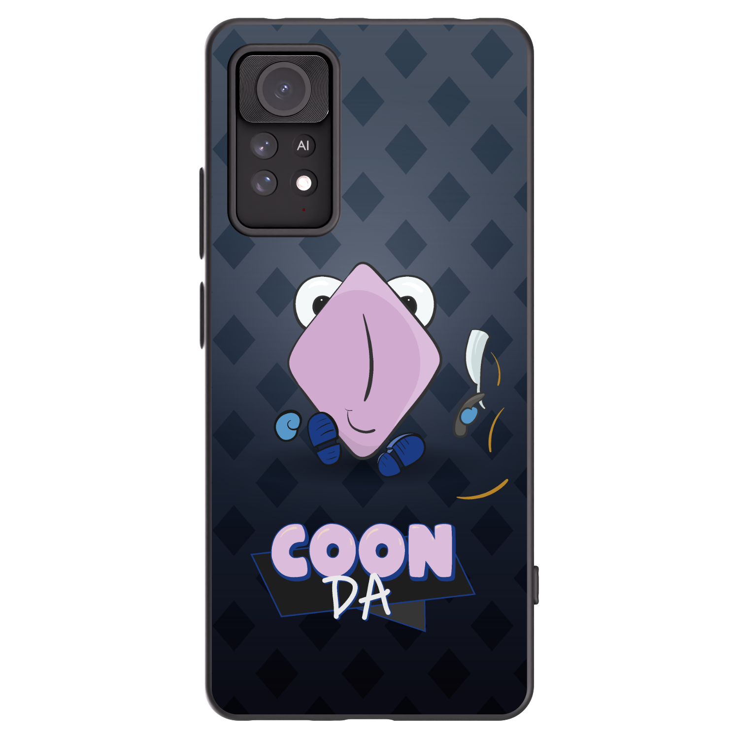 Picasee silikonový černý obal pro Xiaomi Redmi Note 11 Pro - COONDA holátko - tmavá