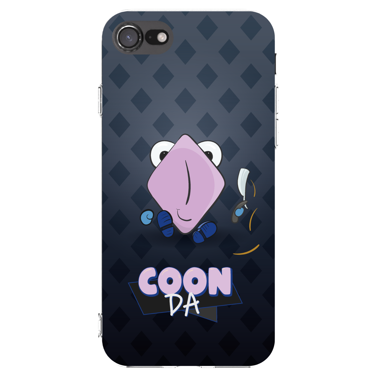 Picasee silikonový průhledný obal pro Apple iPhone SE 2022 - COONDA holátko - tmavá