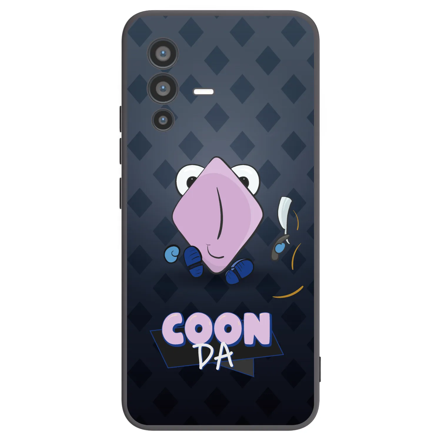 Picasee silikonový černý obal pro Vivo V23 5G - COONDA holátko - tmavá