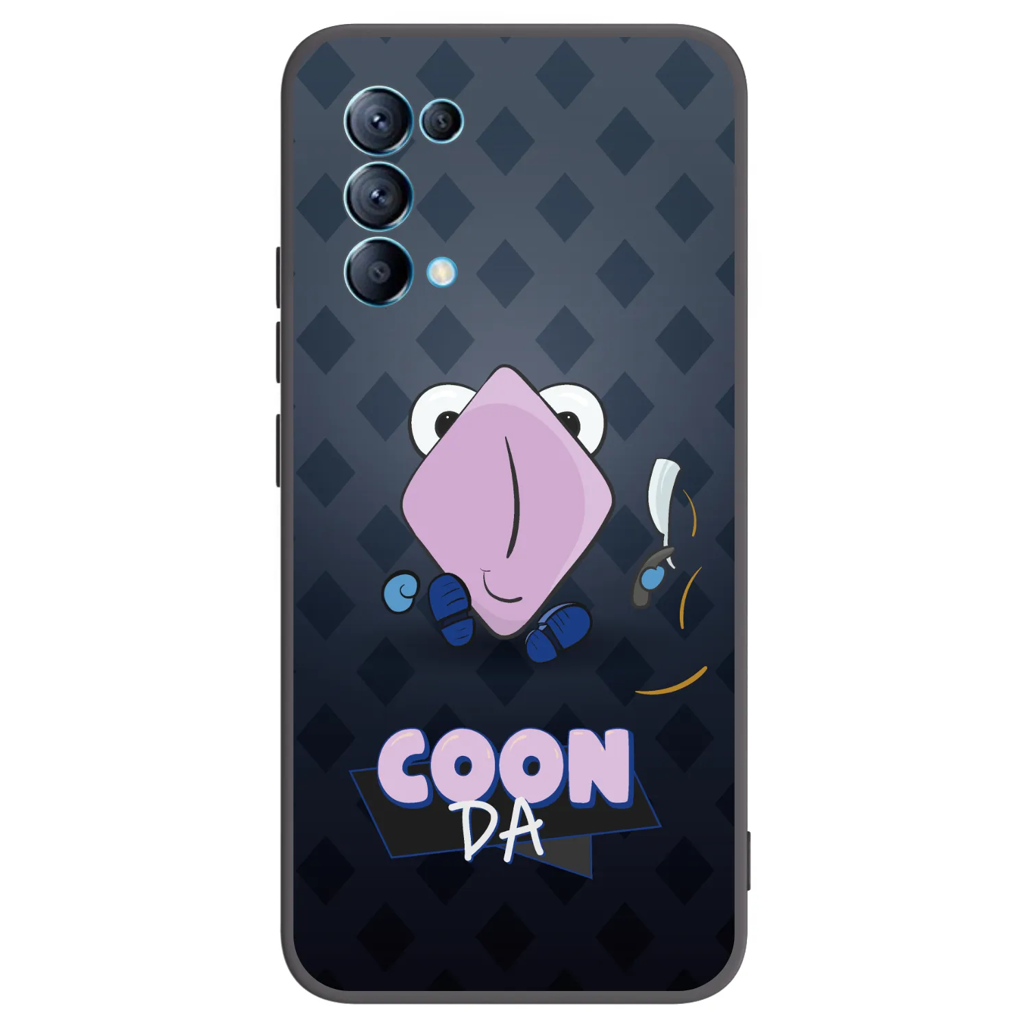 Picasee silikonový černý obal pro OPPO Reno 5 5G - COONDA holátko - tmavá