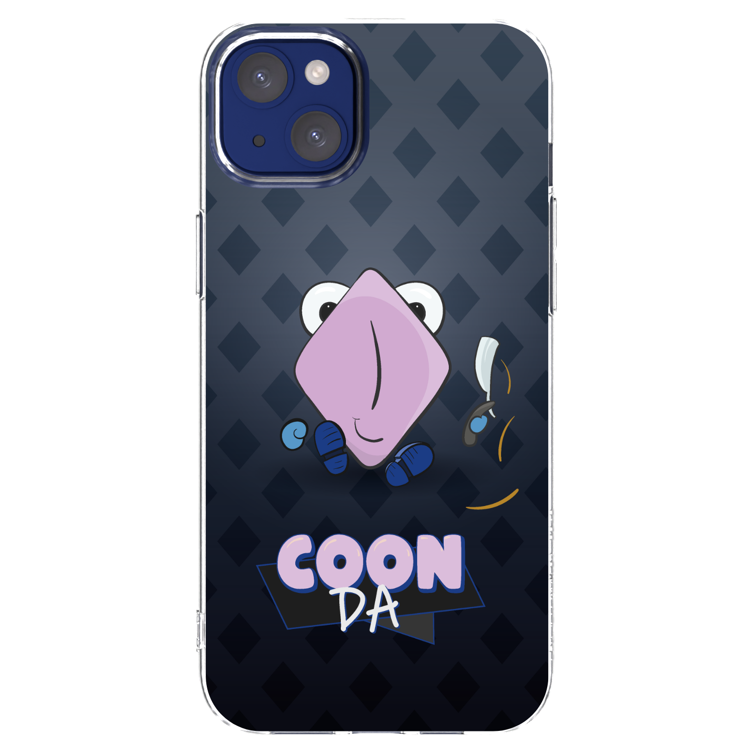 Picasee silikonový průhledný obal pro Apple iPhone 14 Plus - COONDA holátko - tmavá