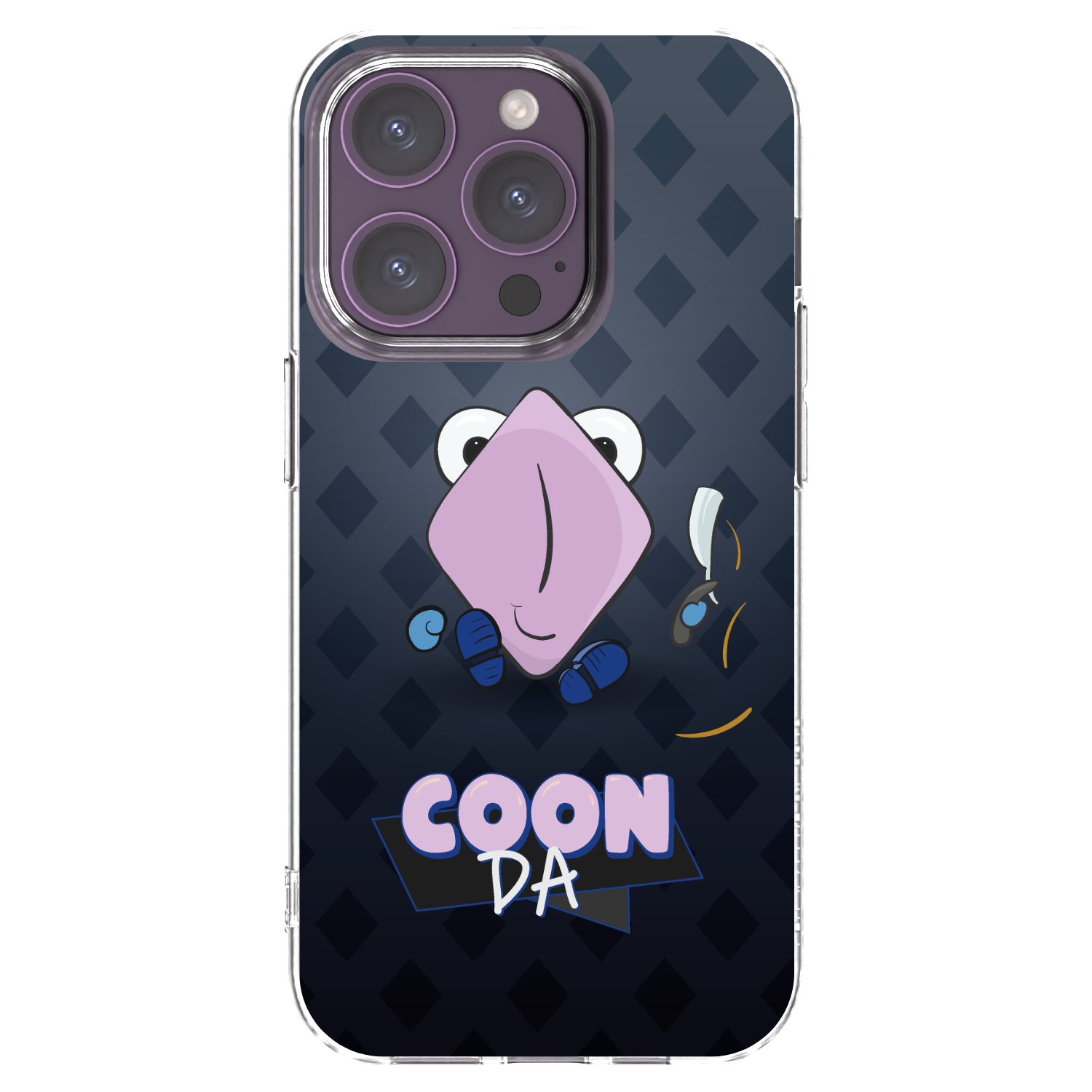 Picasee silikonový průhledný obal pro Apple iPhone 14 Pro - COONDA holátko - tmavá