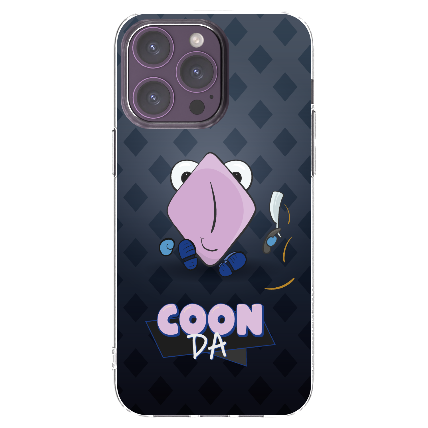 Picasee silikonový průhledný obal pro Apple iPhone 14 Pro Max - COONDA holátko - tmavá