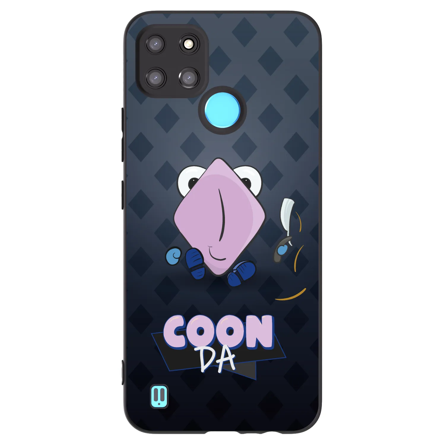 Picasee silikonový černý obal pro Realme C21Y - COONDA holátko - tmavá