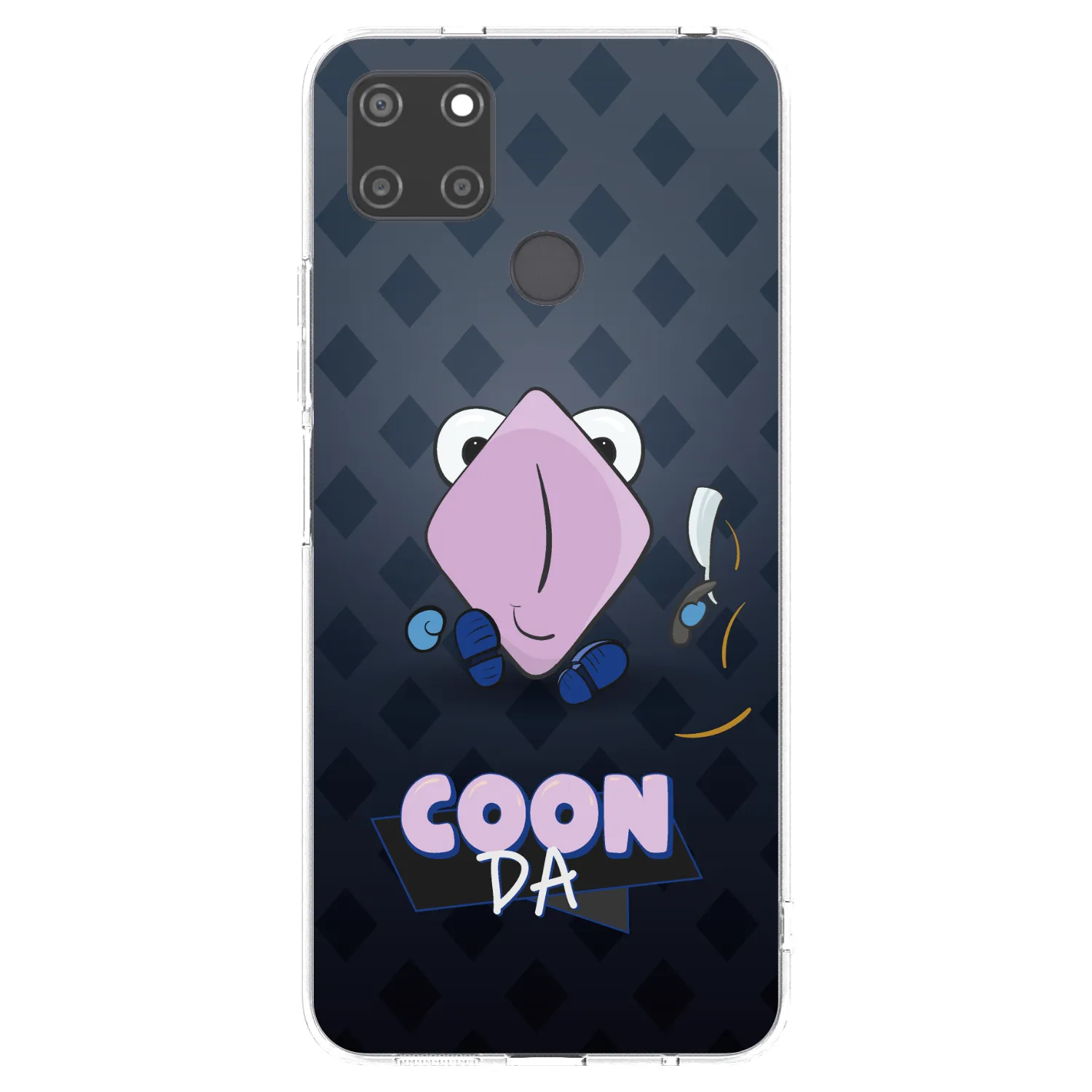 Picasee silikonový průhledný obal pro Realme C21Y - COONDA holátko - tmavá