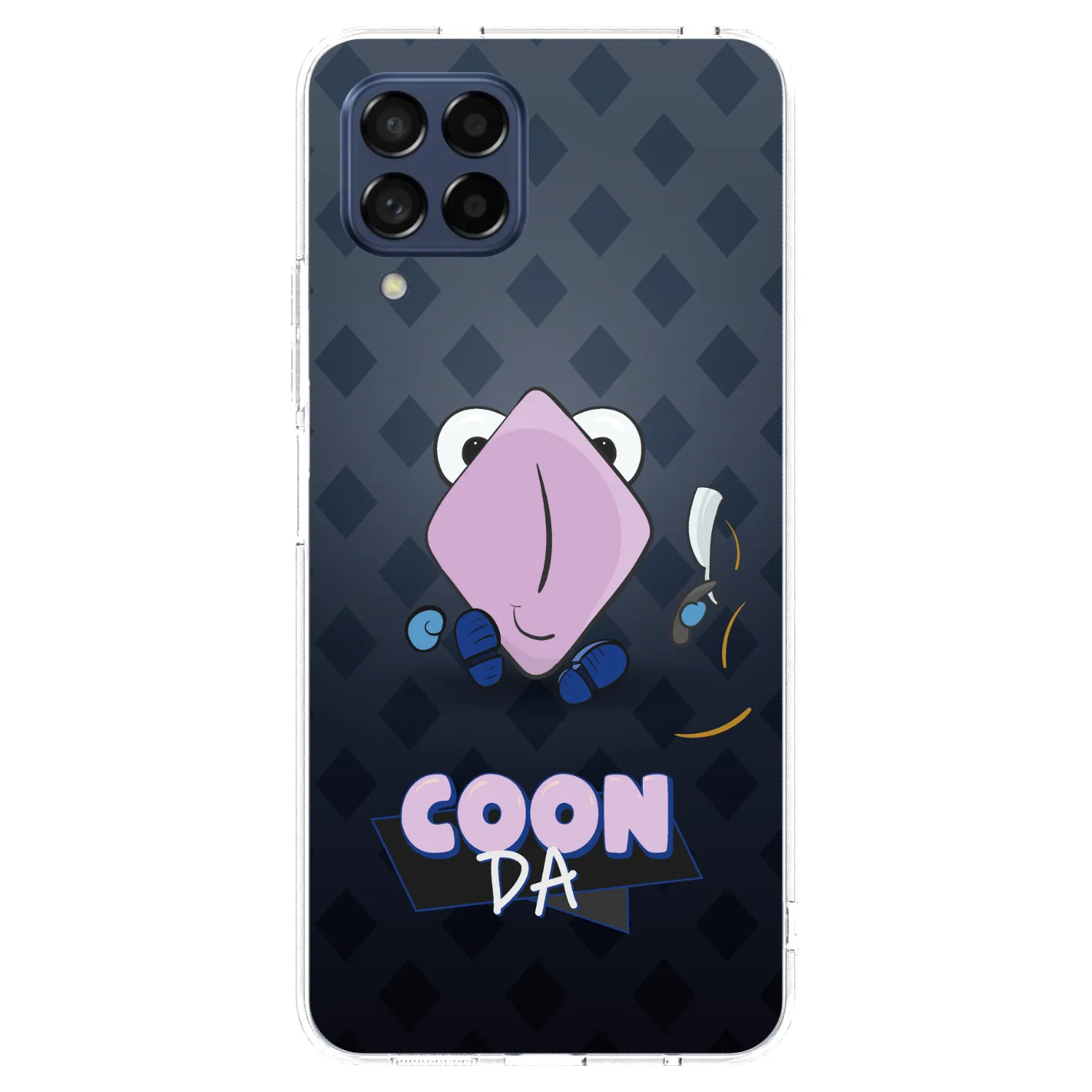 Picasee silikonový průhledný obal pro Samsung Galaxy M53 5G - COONDA holátko - tmavá