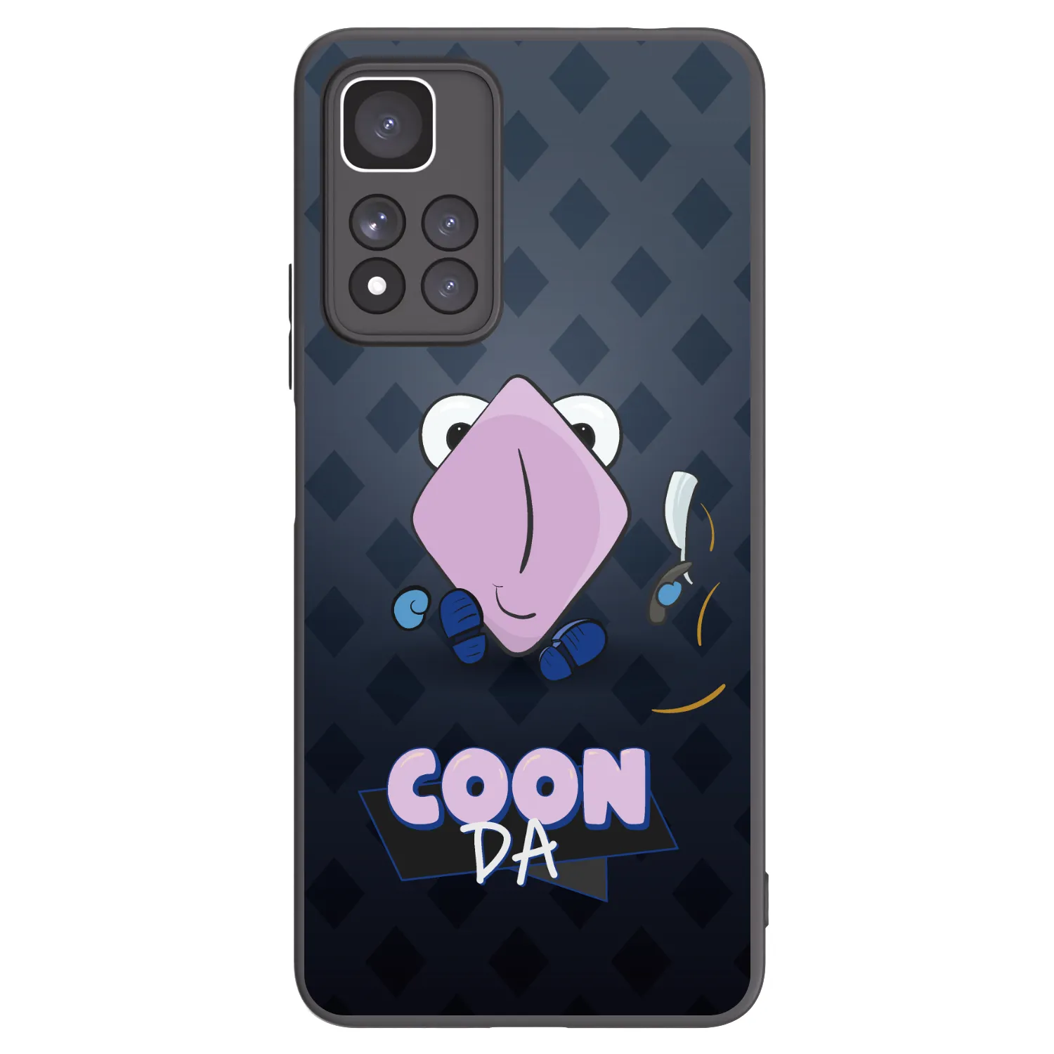 Picasee silikonový černý obal pro Xiaomi Redmi Note 11 Pro+ 5G - COONDA holátko - tmavá