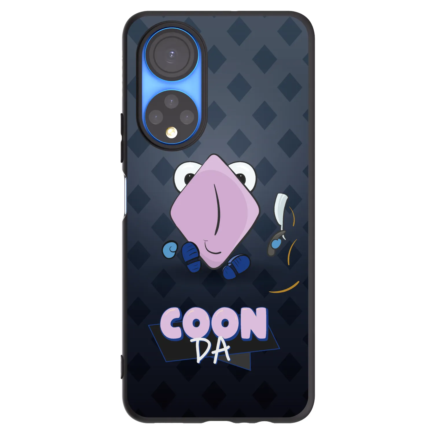 Picasee silikonový černý obal pro Honor X7 - COONDA holátko - tmavá