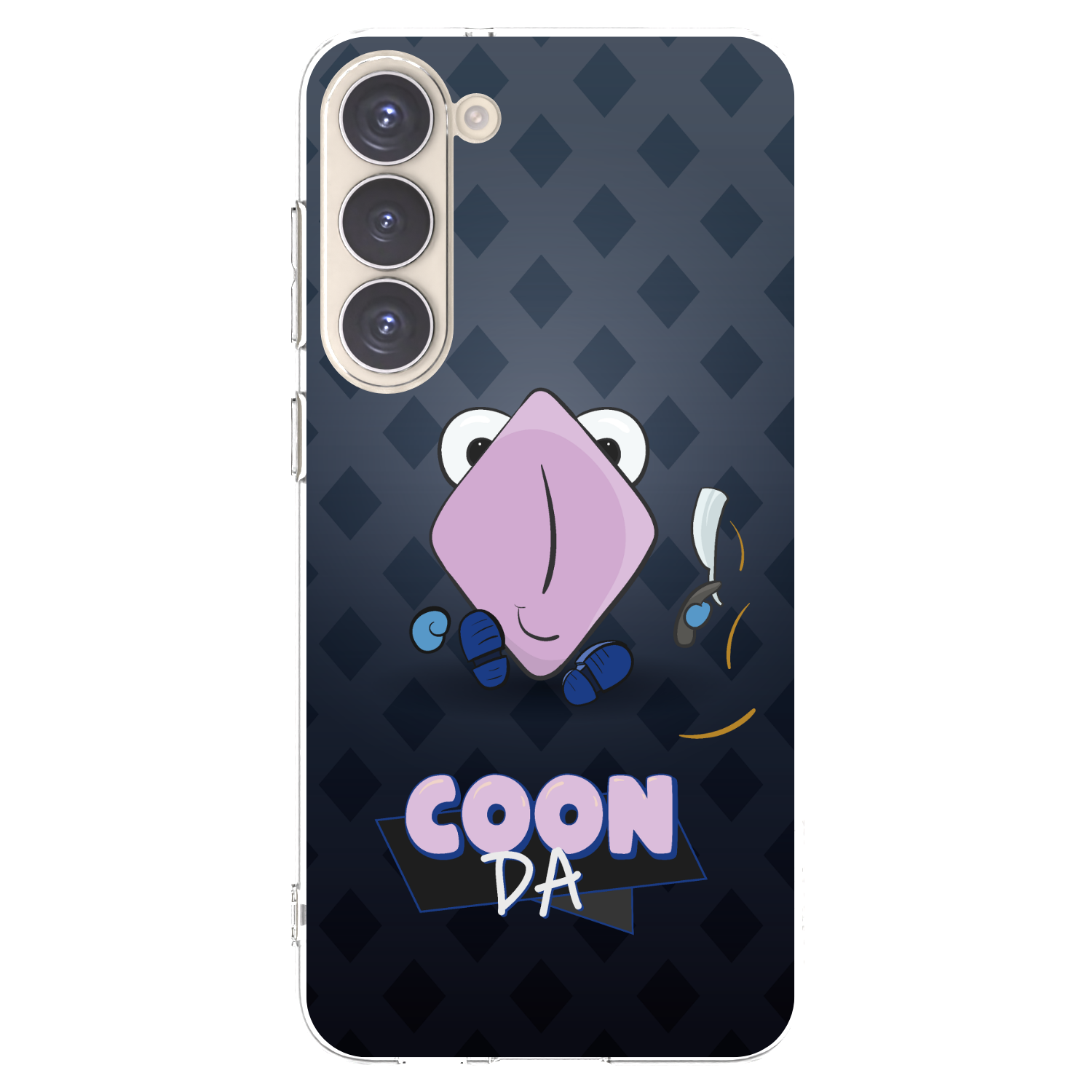 Picasee silikonový průhledný obal pro Samsung Galaxy S23+ 5G - COONDA holátko - tmavá