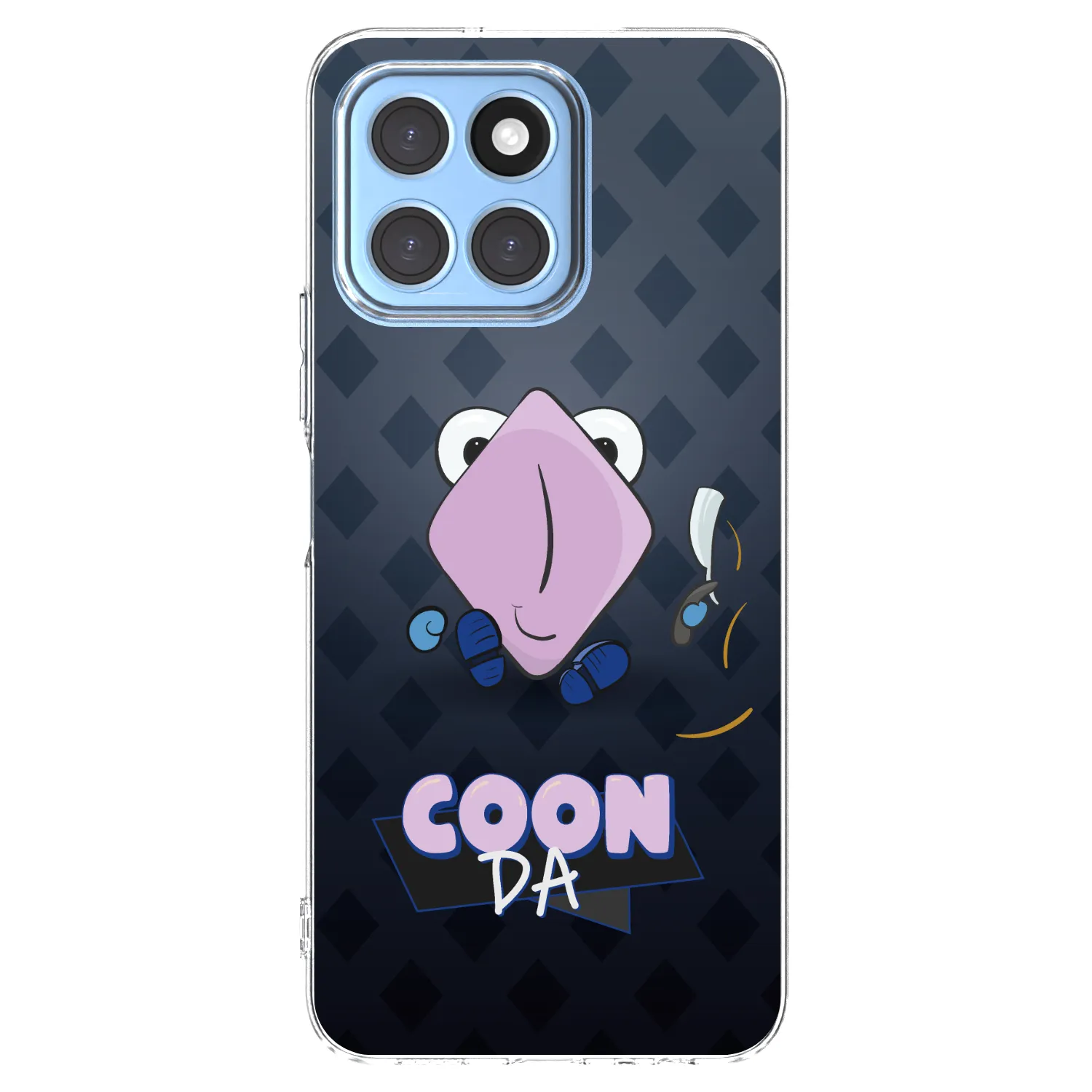 Picasee silikonový průhledný obal pro Honor X8 5G - COONDA holátko - tmavá