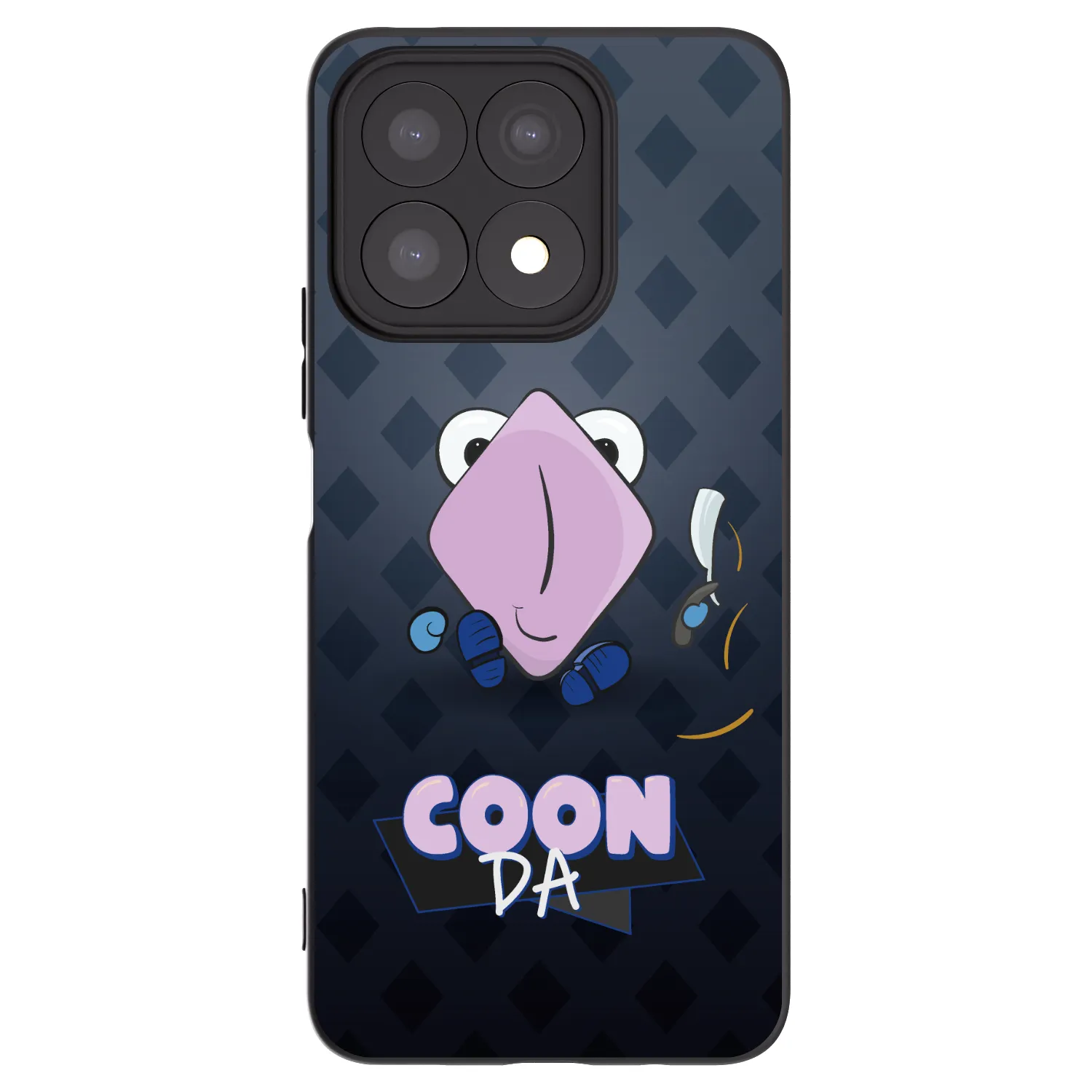 Picasee silikonový černý obal pro Honor X8a - COONDA holátko - tmavá