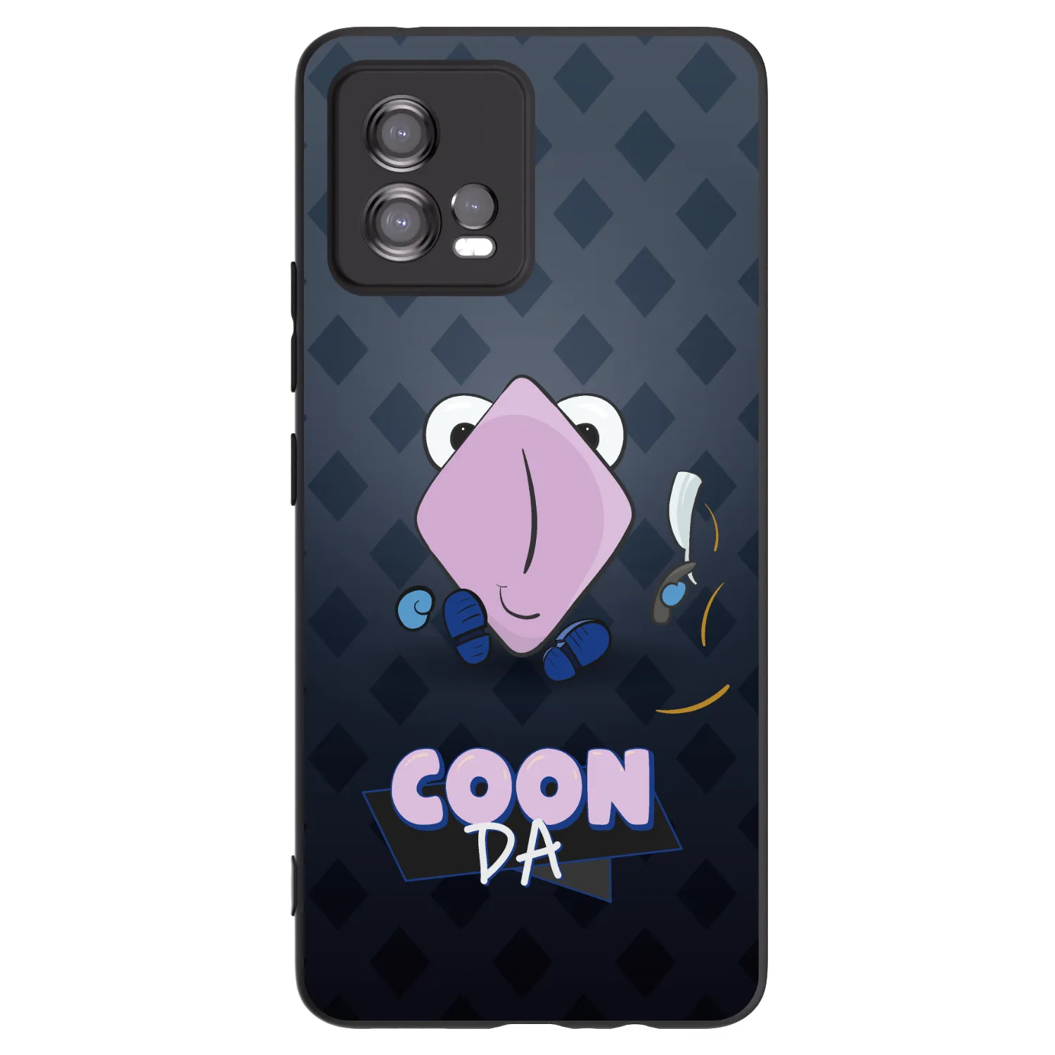 Picasee silikonový černý obal pro Motorola Moto G72 - COONDA holátko - tmavá