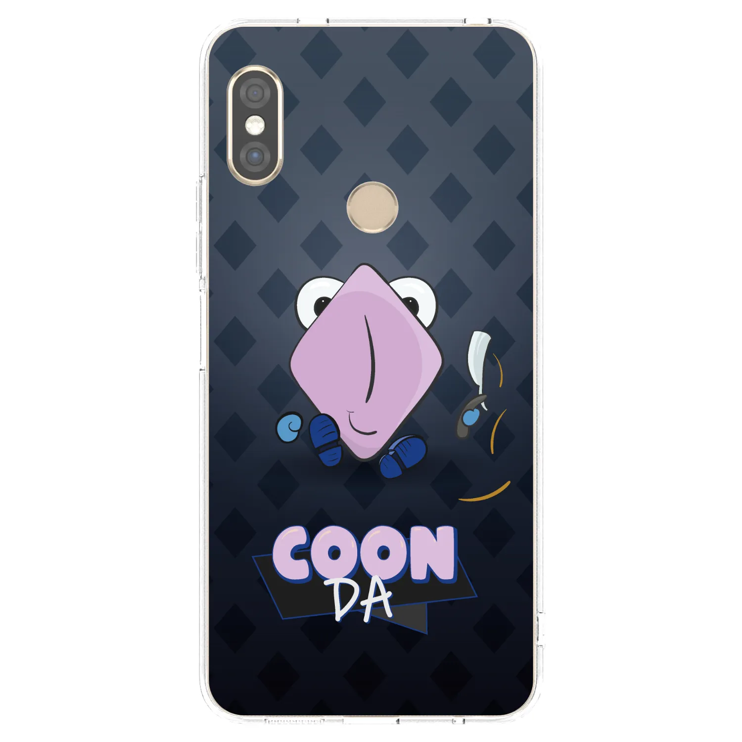Picasee silikonový průhledný obal pro Xiaomi Redmi Note 5 Global - COONDA holátko - tmavá