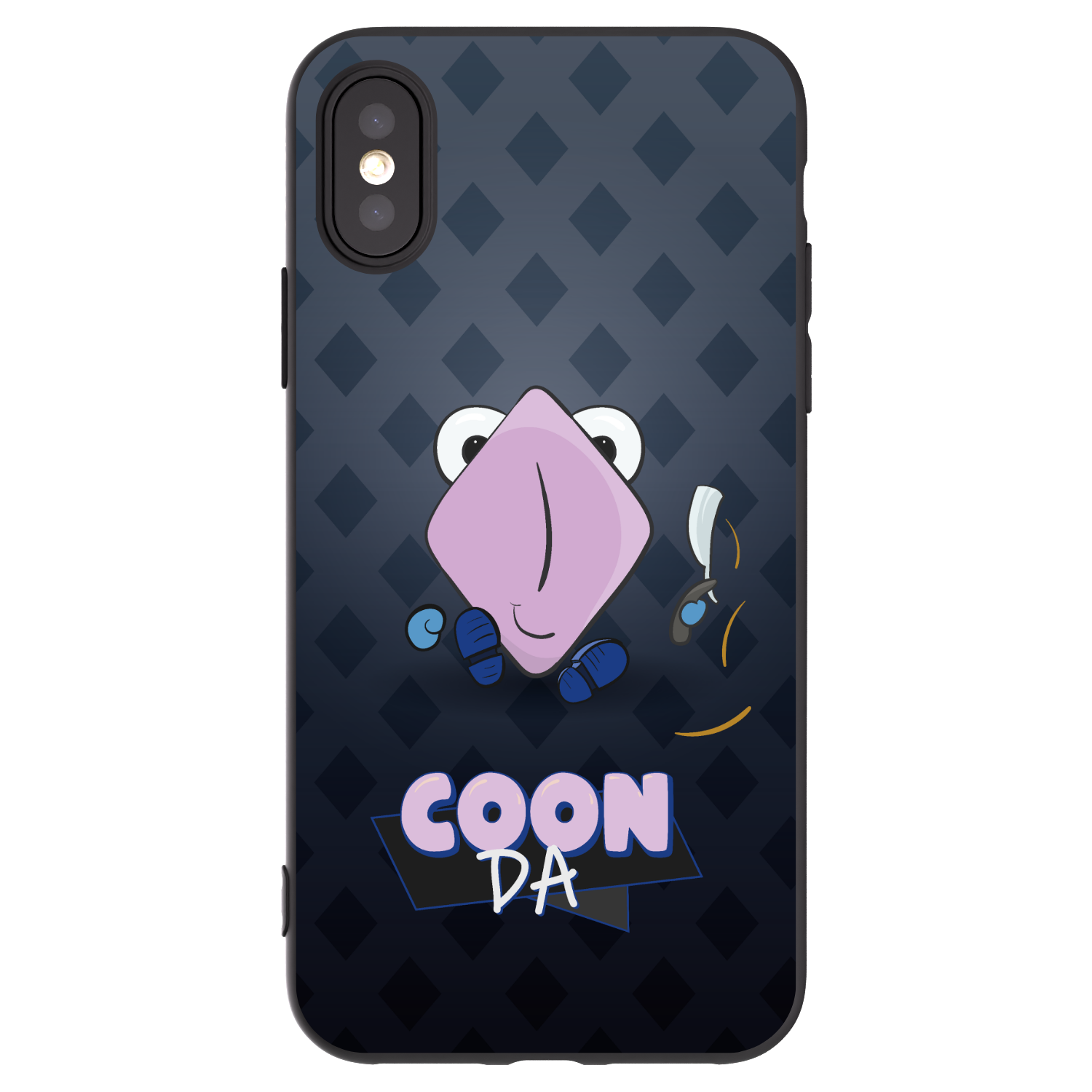 Picasee silikonový černý obal pro Apple iPhone X/XS - COONDA holátko - tmavá