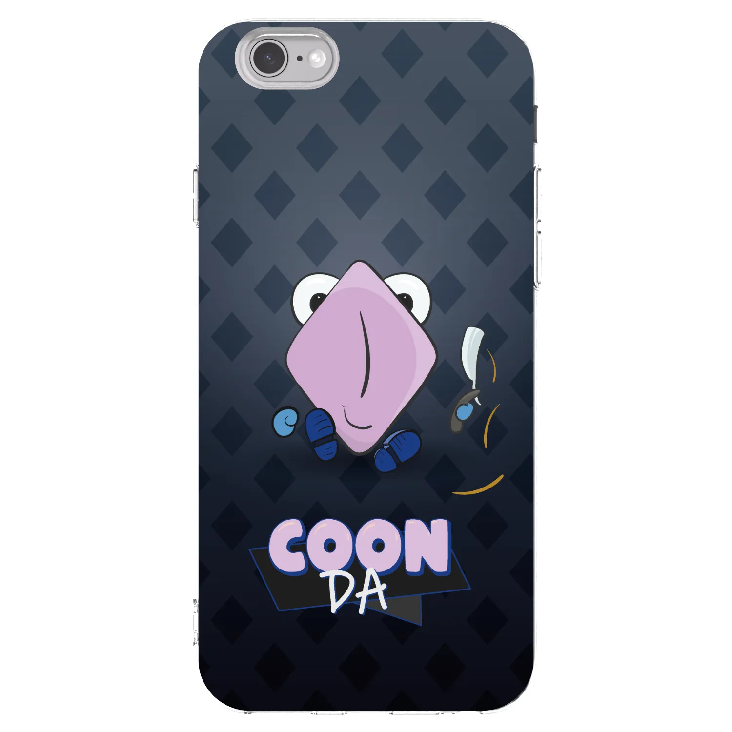 Picasee silikonový průhledný obal pro Apple iPhone 6/6S - COONDA holátko - tmavá