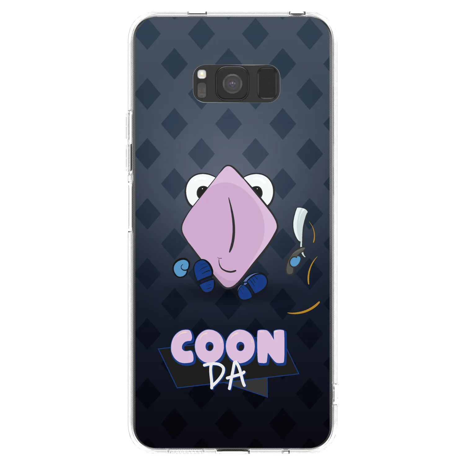 Picasee silikonový průhledný obal pro Samsung Galaxy S8 G950F - COONDA holátko - tmavá