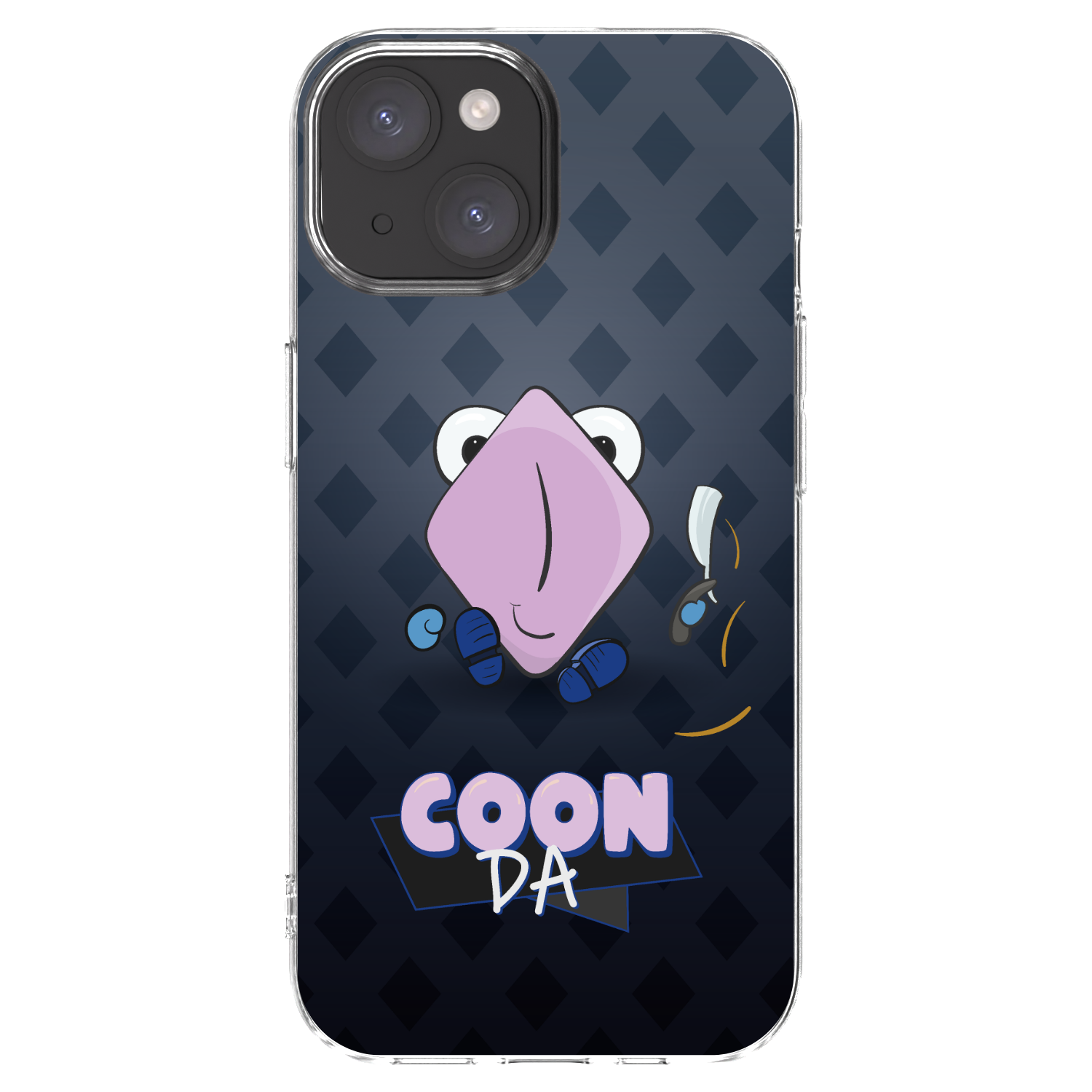 Picasee silikonový průhledný obal pro Apple iPhone 15 - COONDA holátko - tmavá