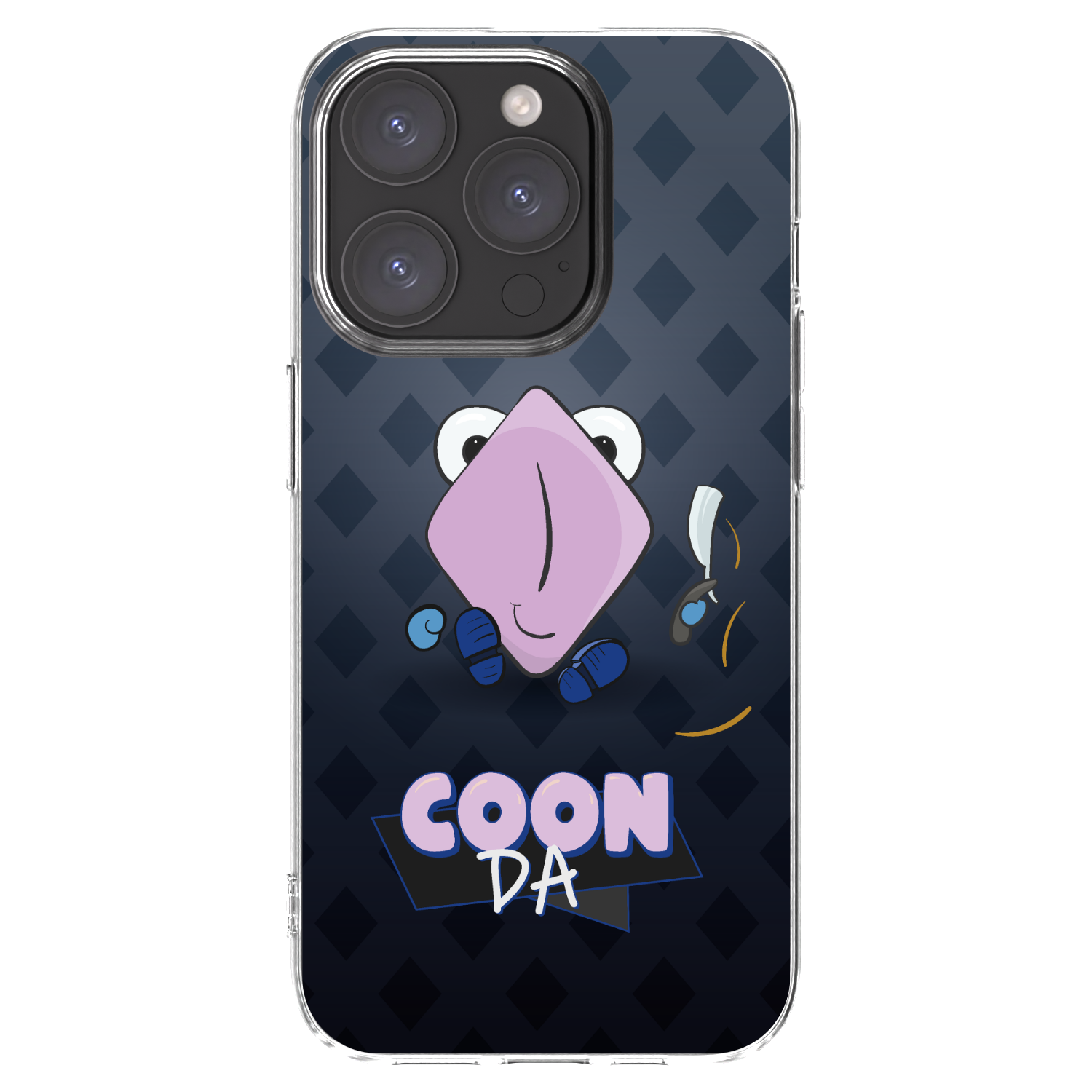 Picasee silikonový průhledný obal pro Apple iPhone 15 Pro - COONDA holátko - tmavá