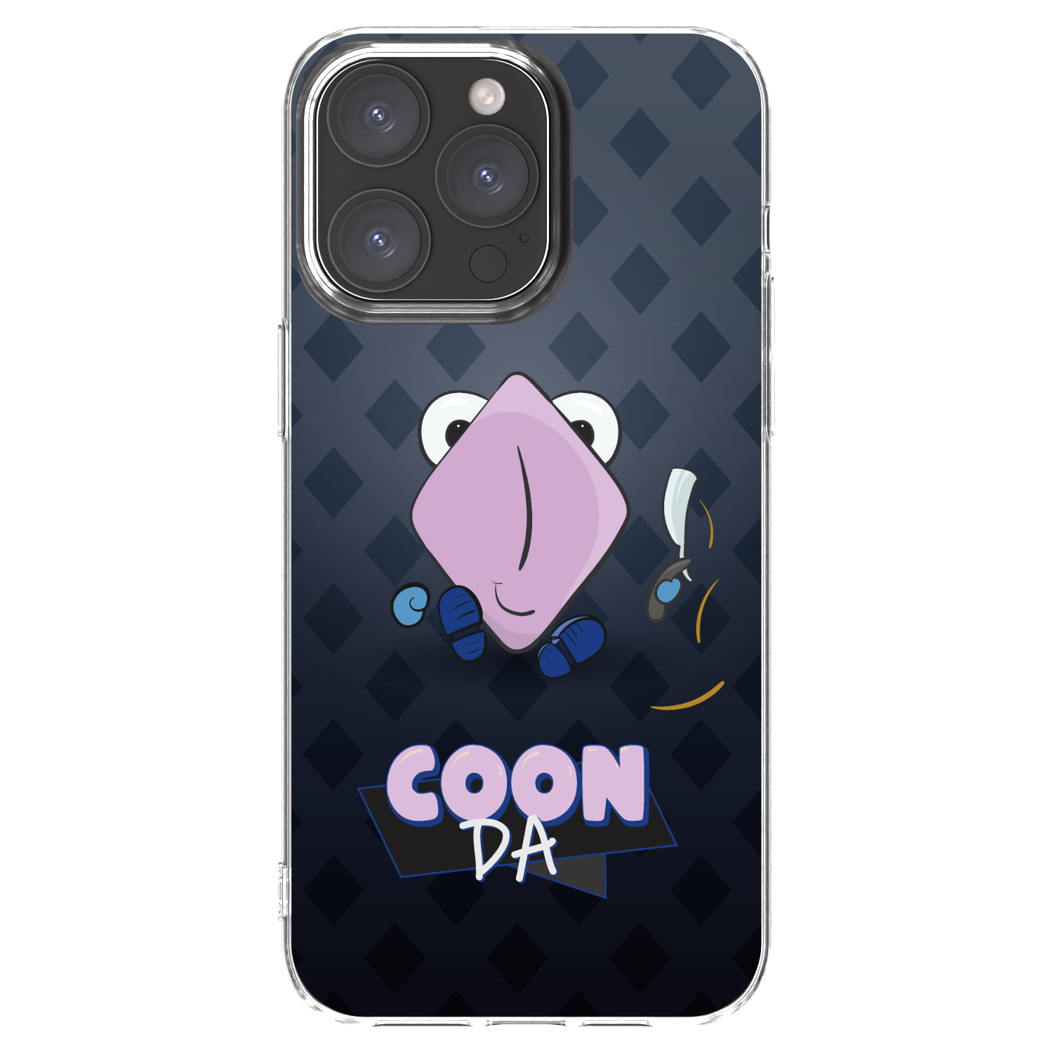 Picasee silikonový průhledný obal pro Apple iPhone 15 Pro Max - COONDA holátko - tmavá