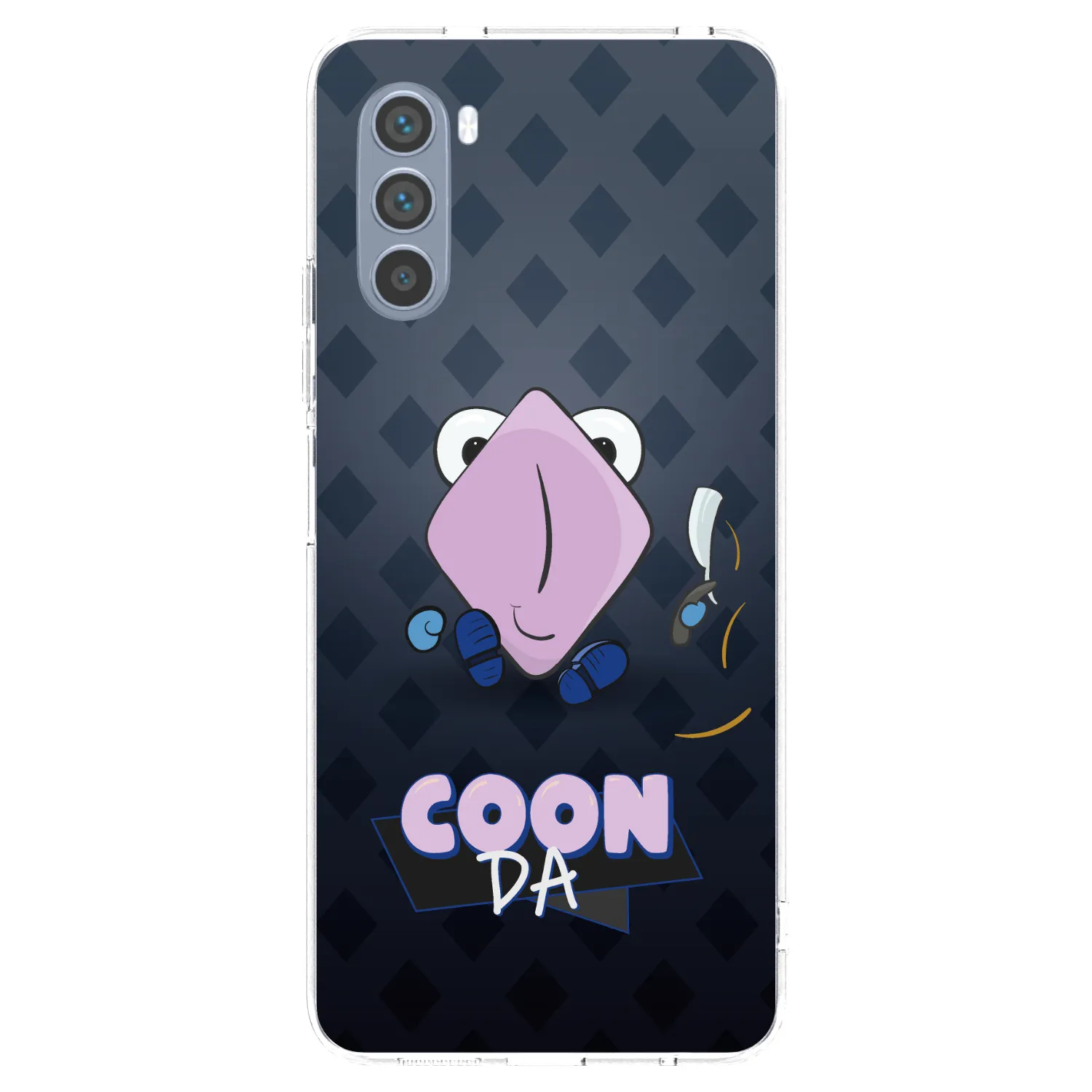 Picasee silikonový průhledný obal pro Motorola Moto G62 - COONDA holátko - tmavá